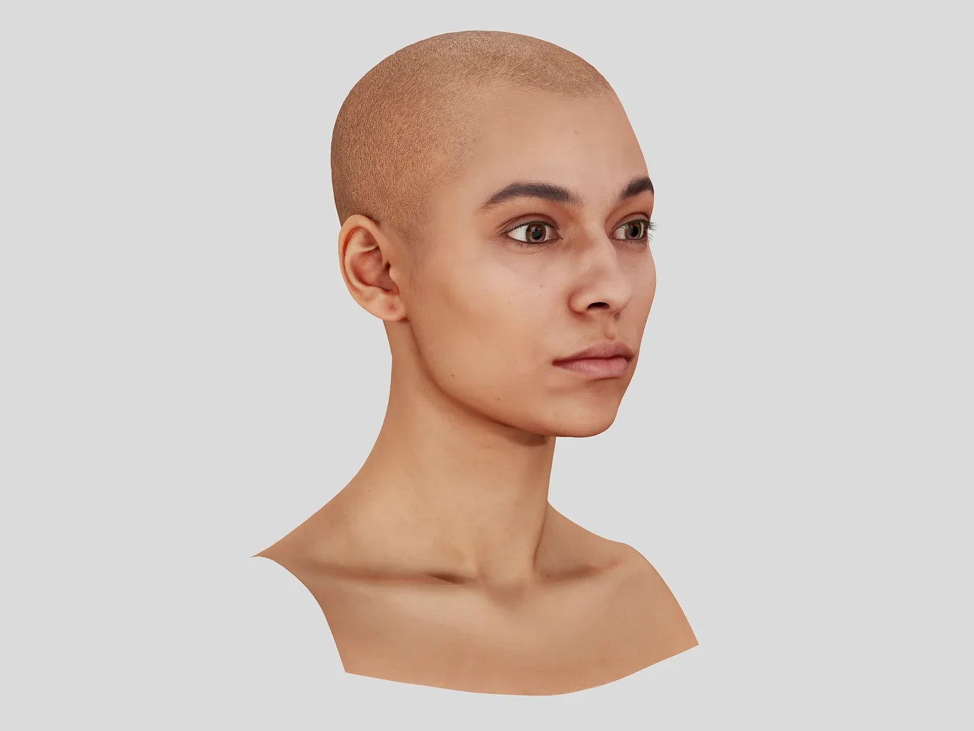 Retopologized 3D Head | Alexia Madrid