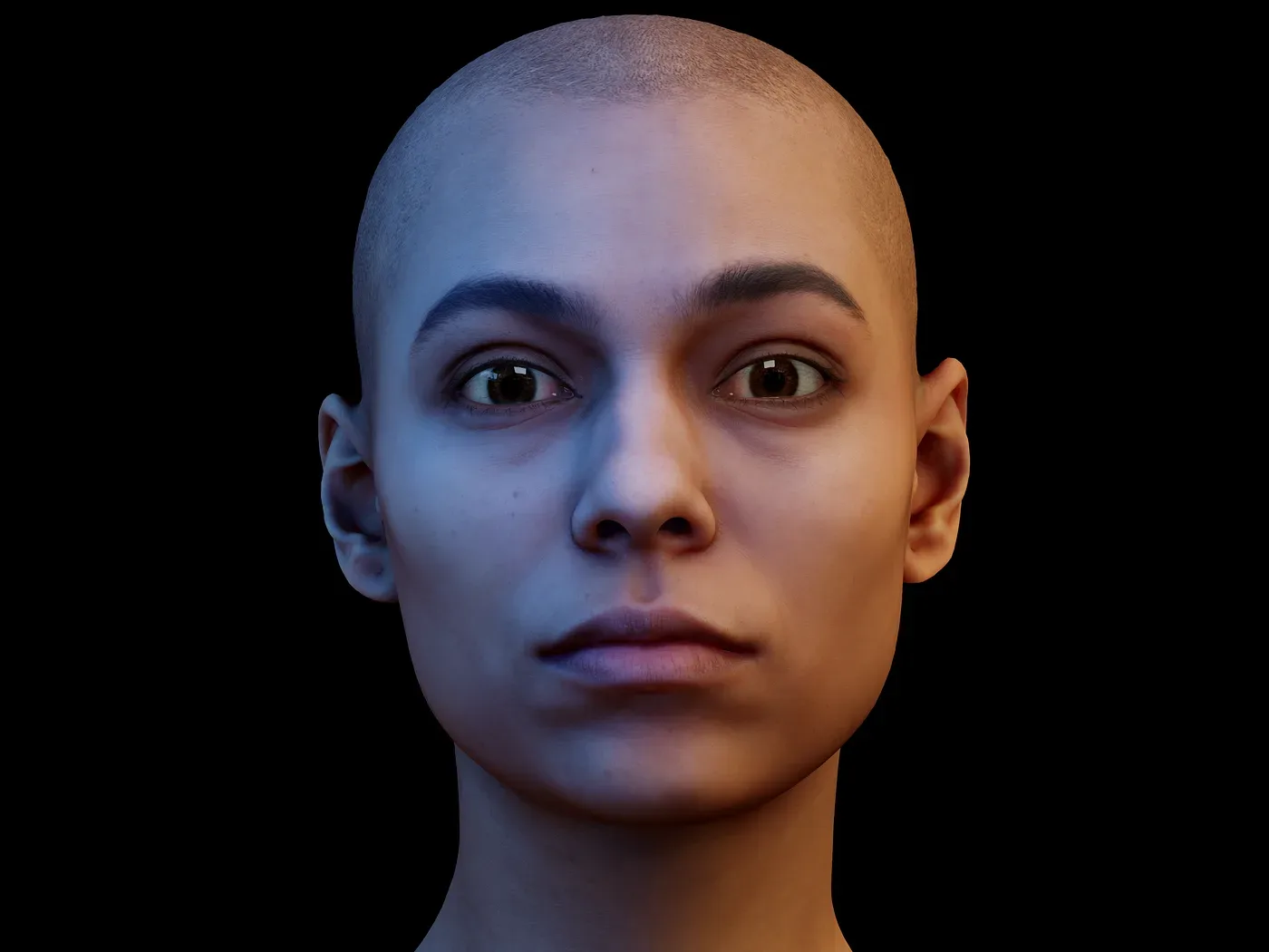 Retopologized 3D Head | Alexia Madrid