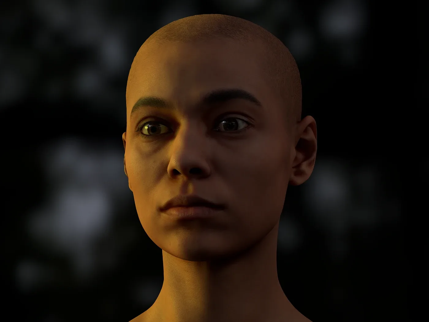 Retopologized 3D Head | Alexia Madrid