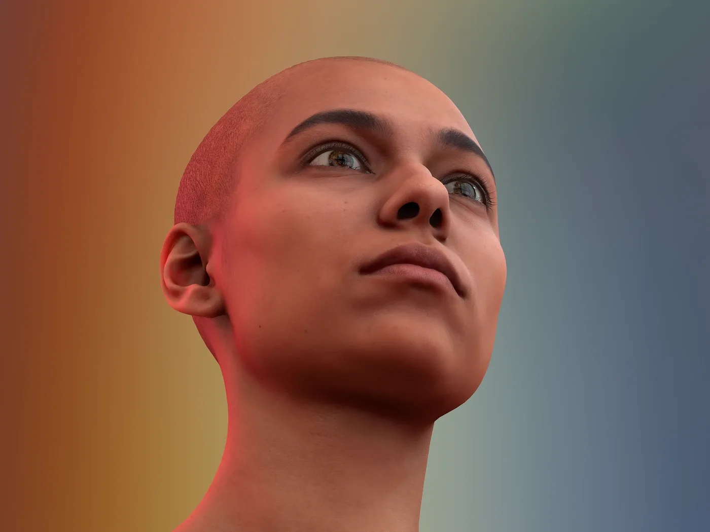 Retopologized 3D Head | Alexia Madrid