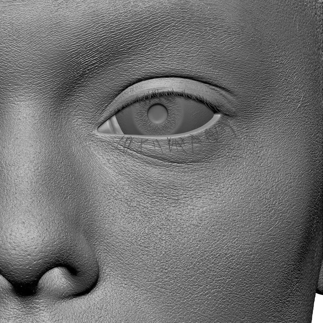 Retopologized 3D Head | Alexia Madrid