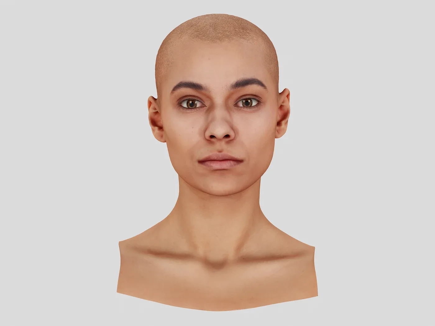 Retopologized 3D Head | Alexia Madrid