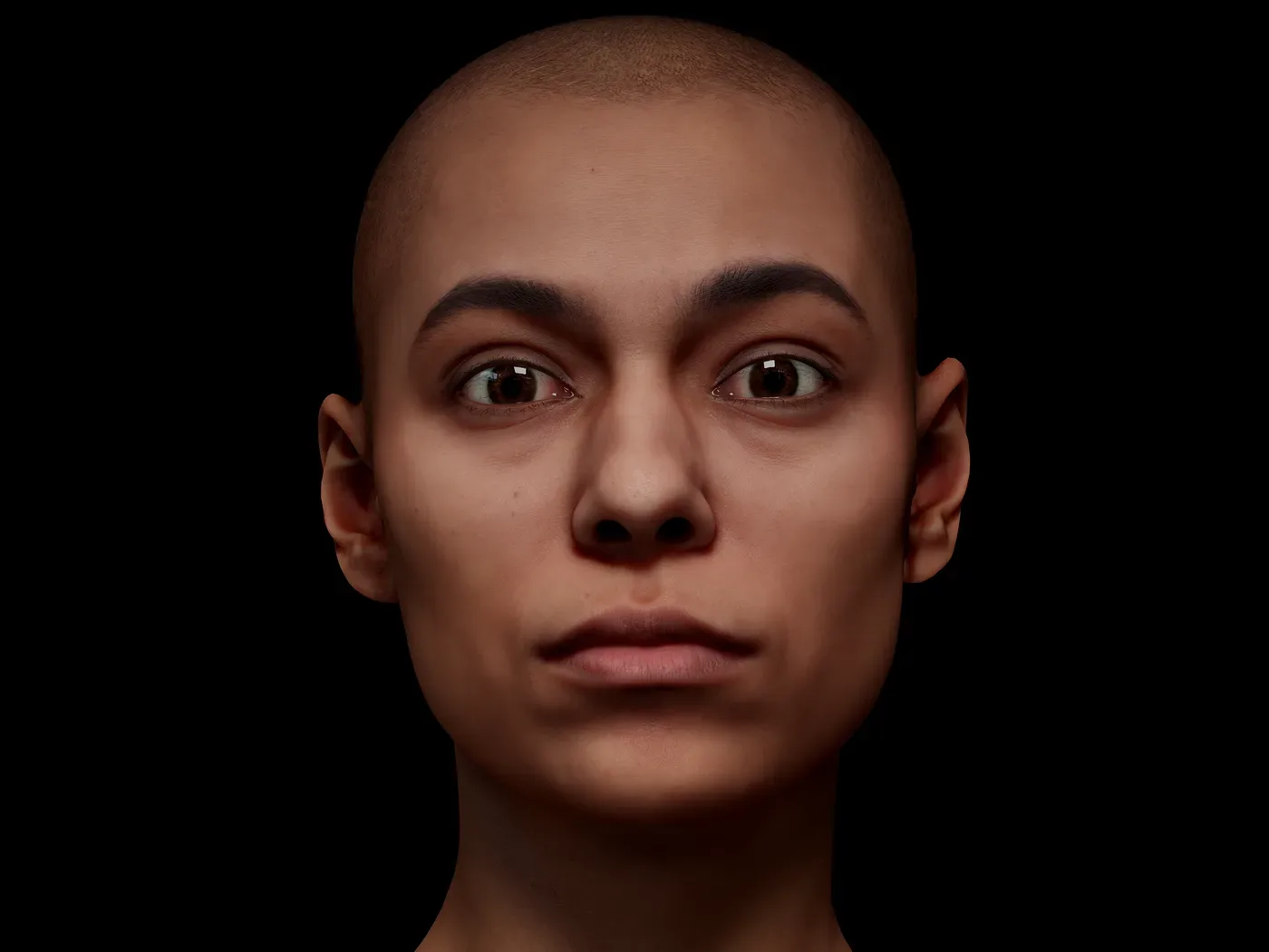 Retopologized 3D Head | Alexia Madrid