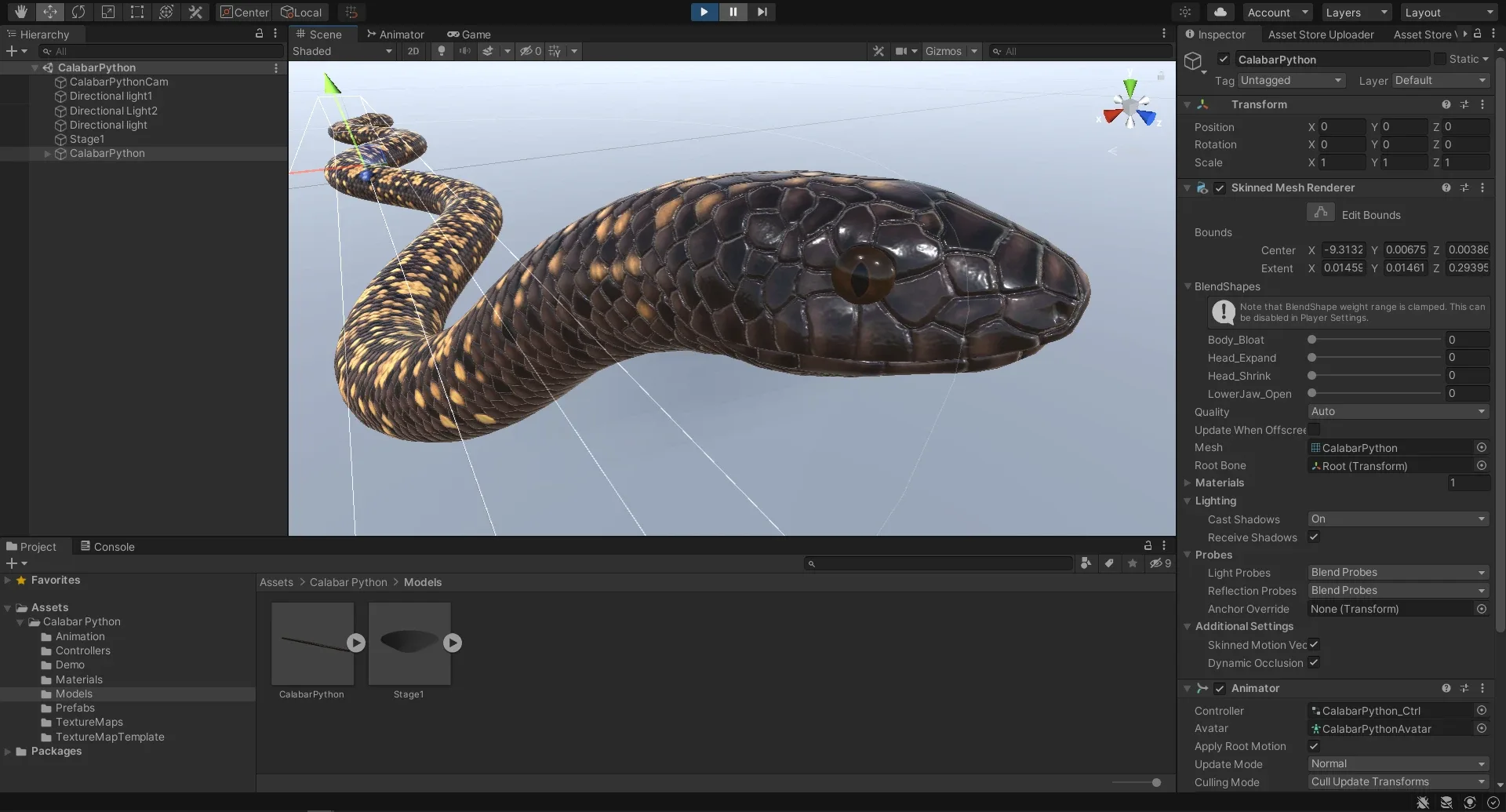 Calabar Python - Animated