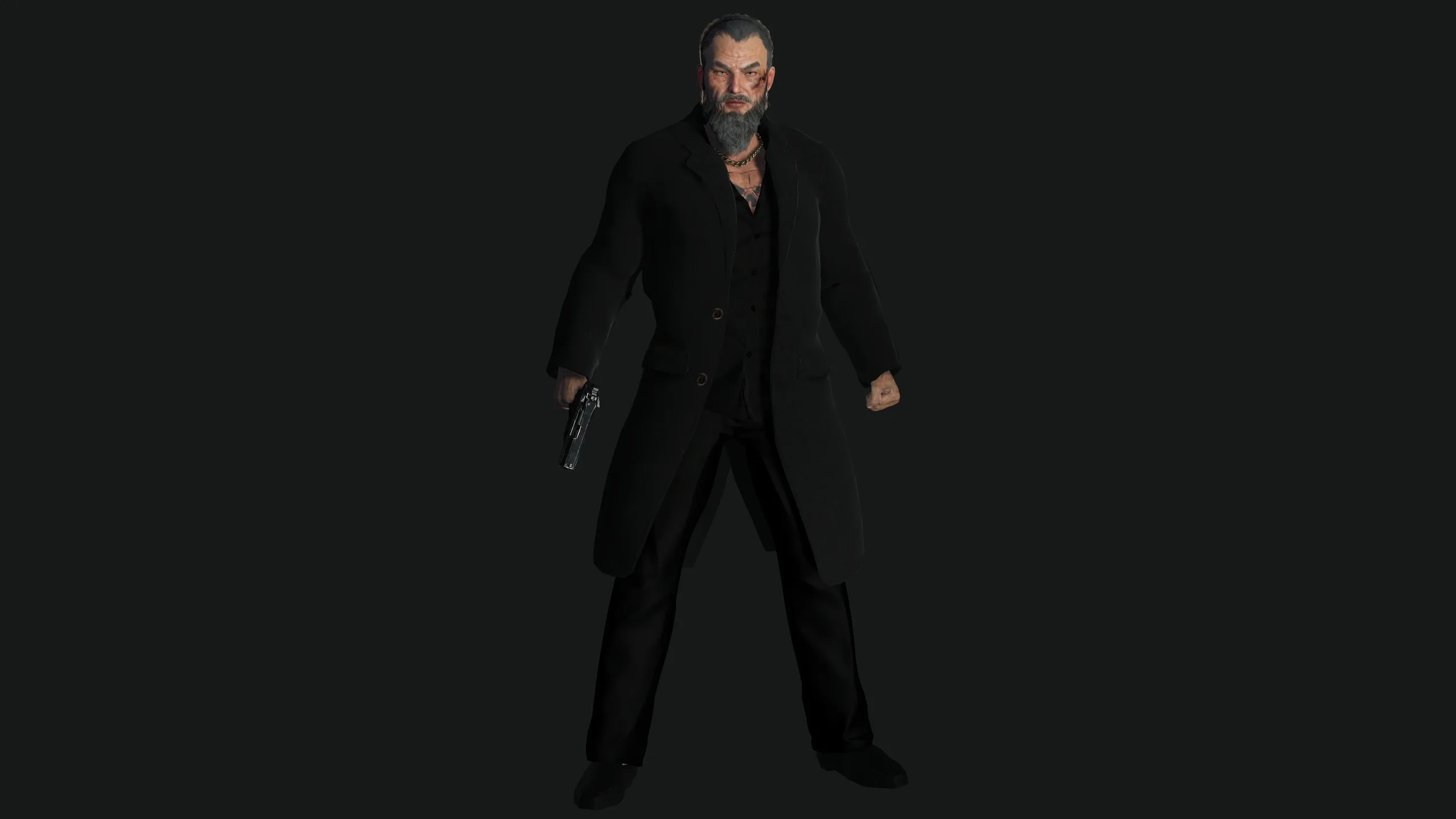 AAA 3D REALISTIC ASIAN JAPANESE MAN CHARACTER - OLD YAKUZA