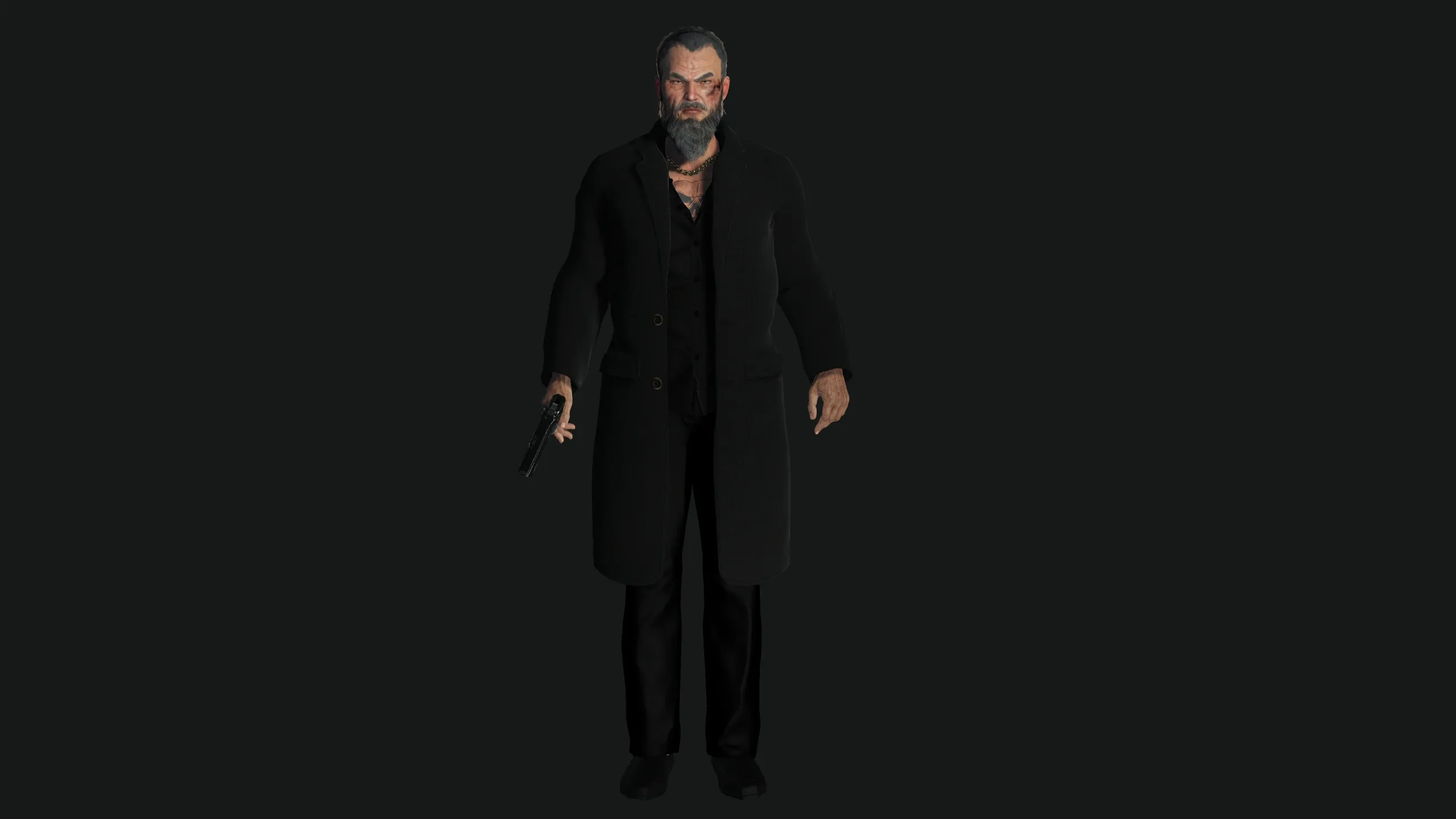 AAA 3D REALISTIC ASIAN JAPANESE MAN CHARACTER - OLD YAKUZA