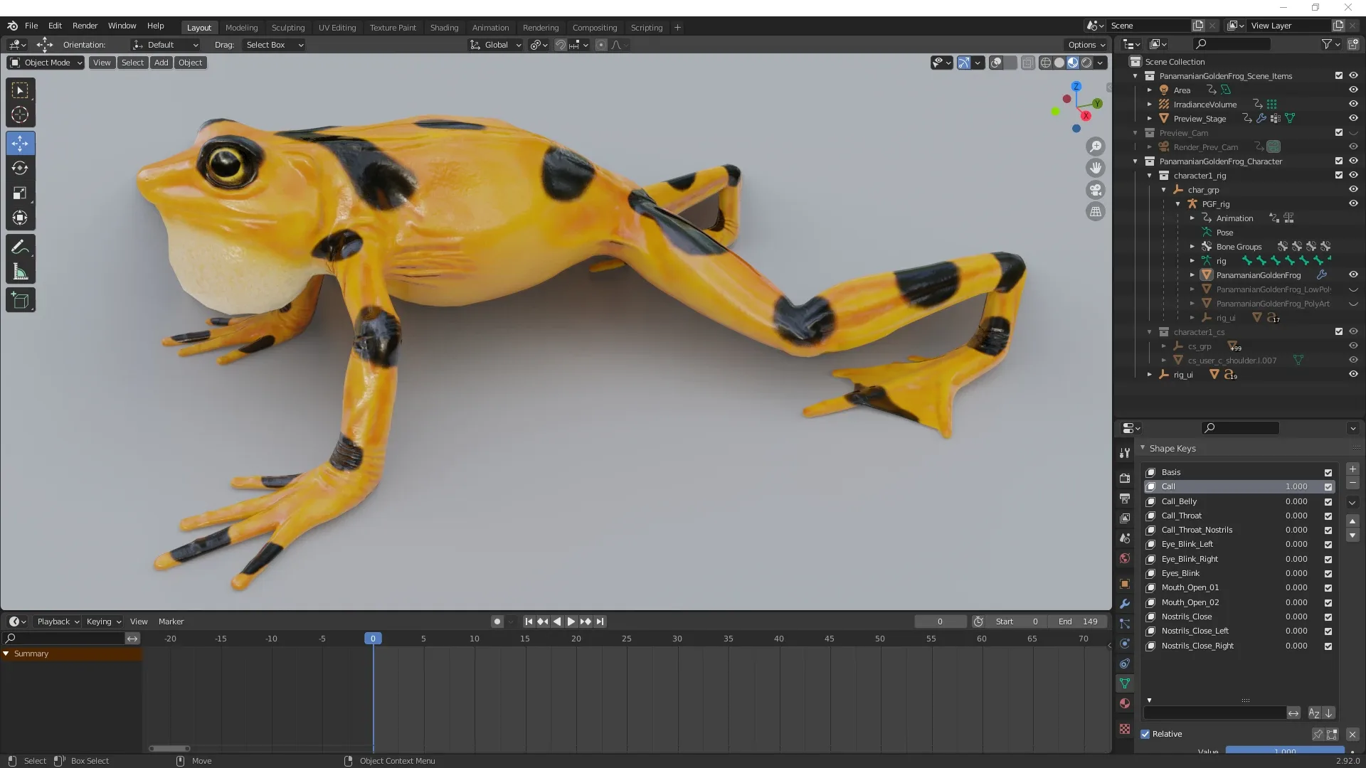 Panamanian Golden Frog - Animated