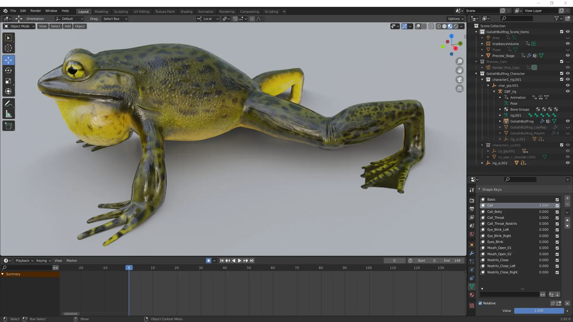 Goliath Bullfrog - Animated