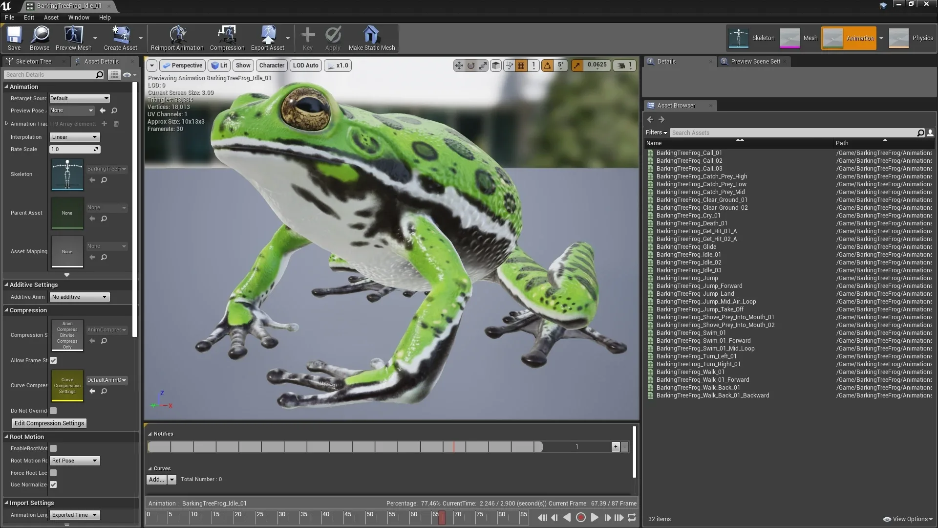 Barking Tree Frog - Animated