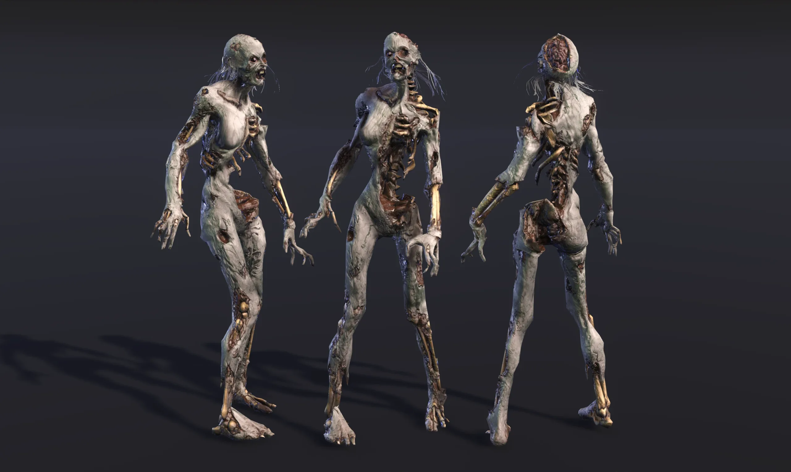 Zombies Savaged Horde - Low Poly - PBR - Extreme Decay