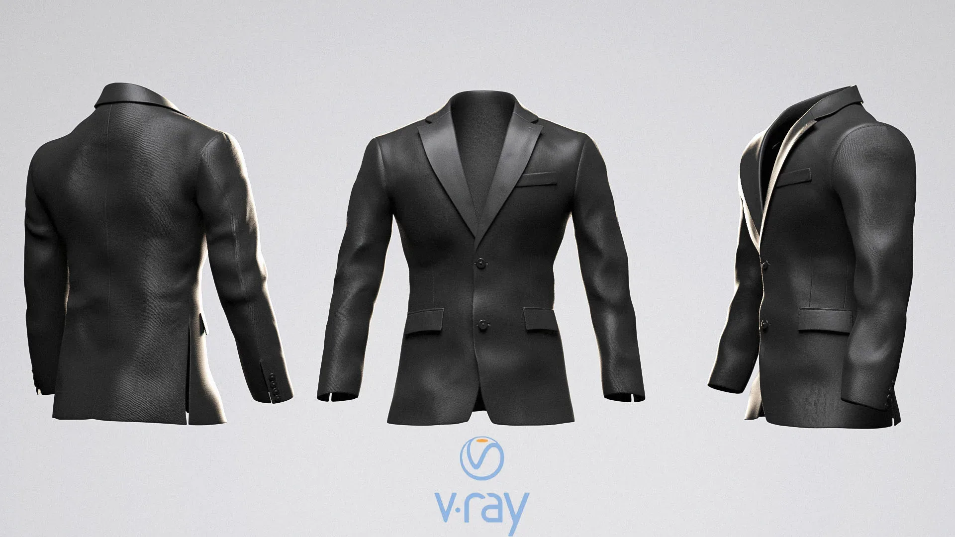 Suit Jacket Low poly