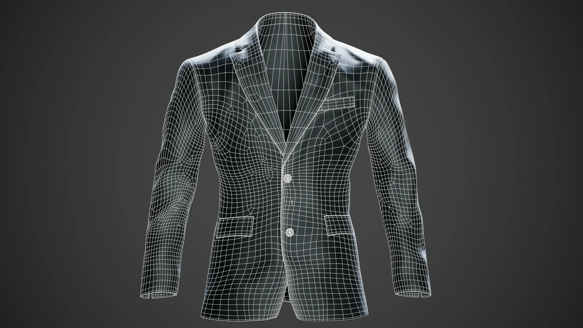 Suit Jacket Low poly