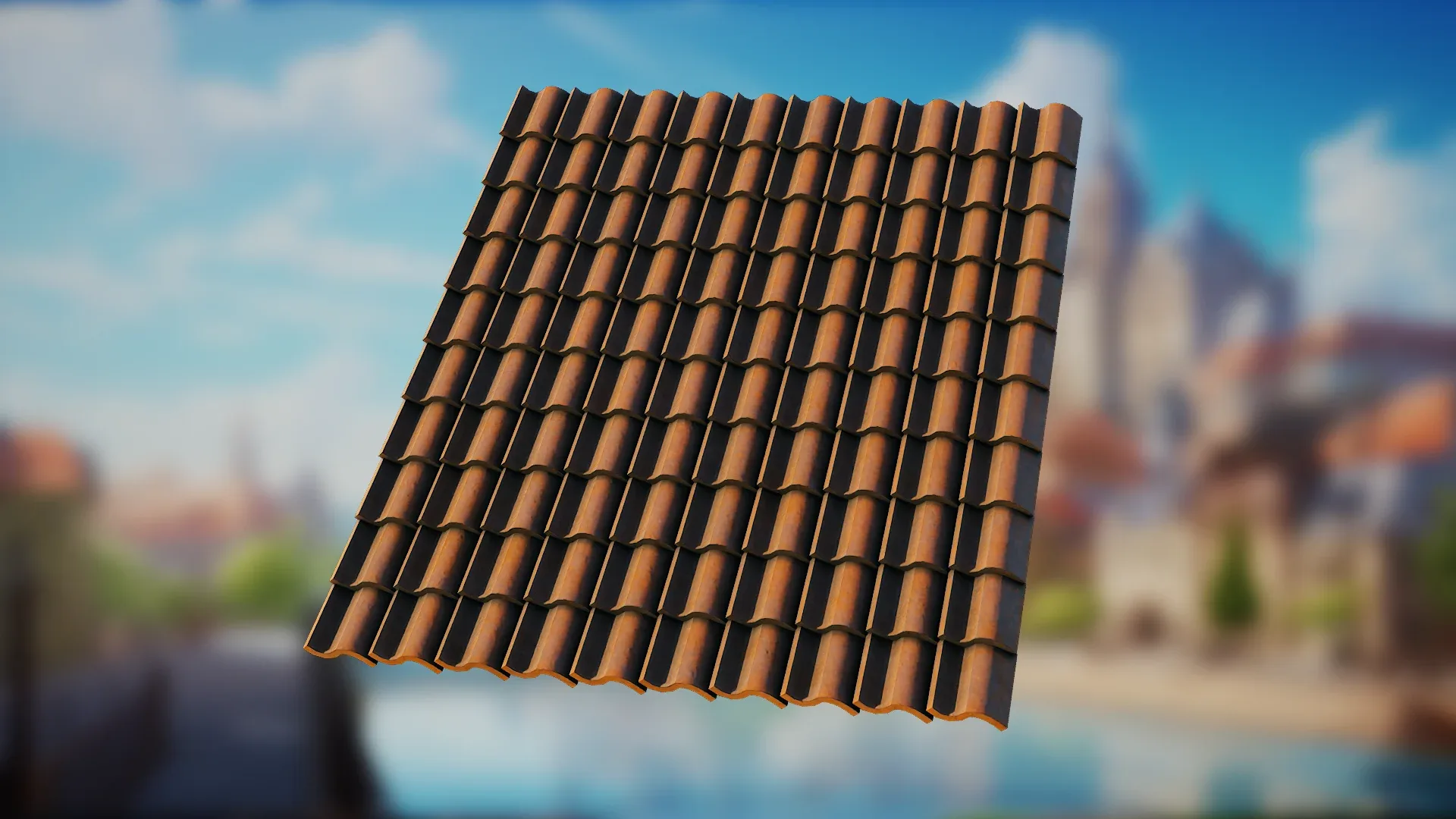 Blender 4 Roof Tile Procedural Geometry Node