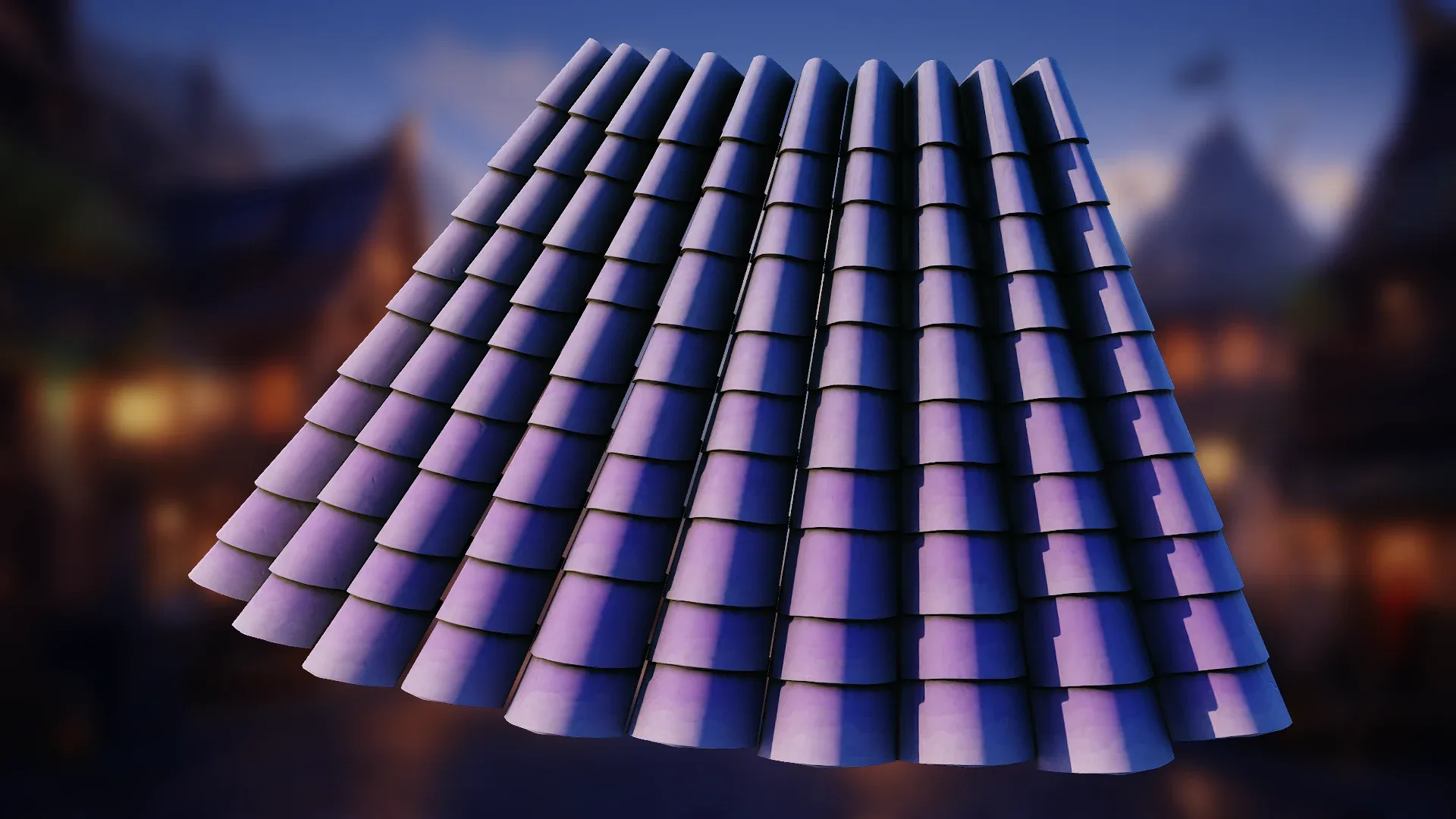 Blender 4 Roof Tile Procedural Geometry Node