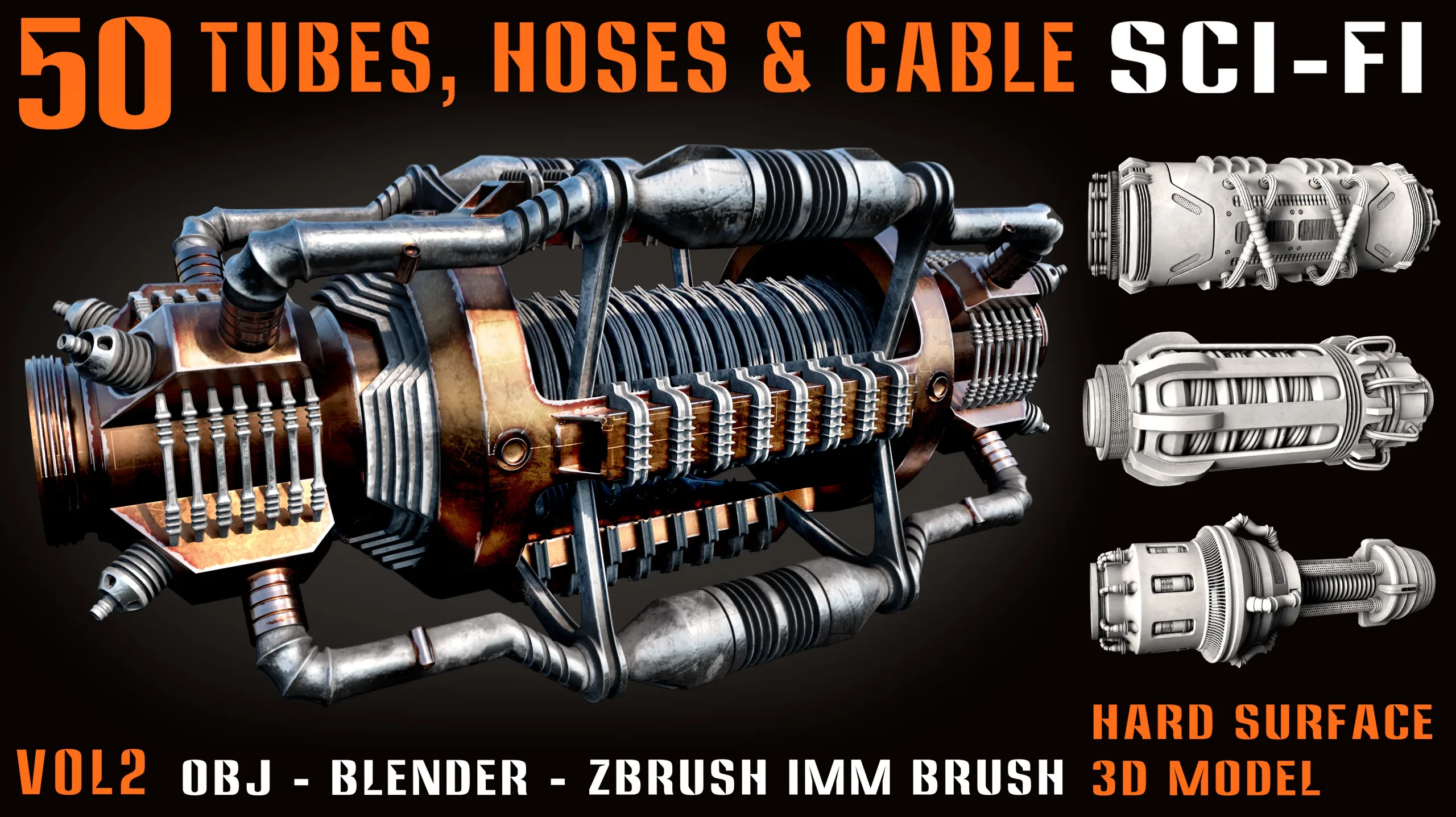 50 Sci-Fi Tubes, Hoses & Cables – vol2