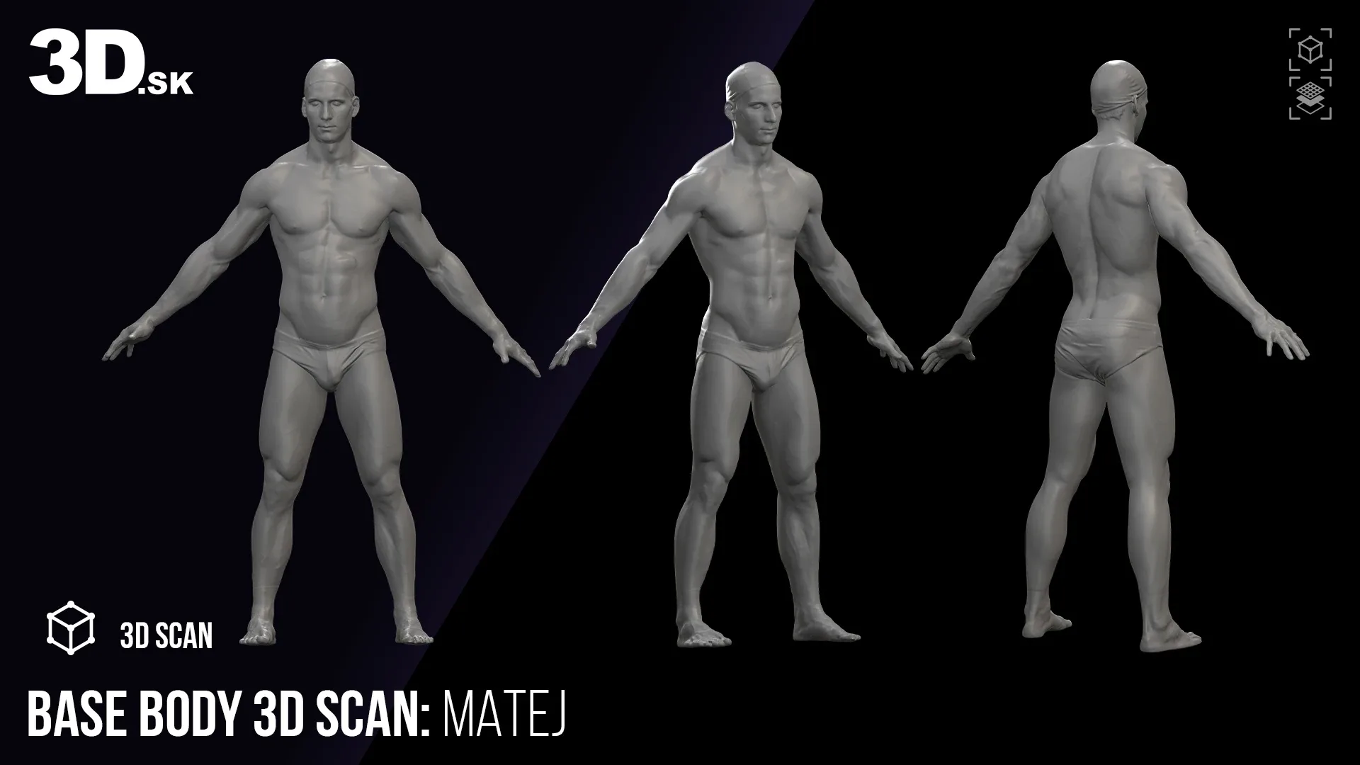 Base Body Scan | Human 3D Model Matej