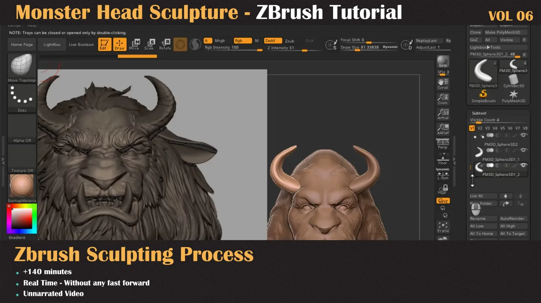 Monster Head - ZBrush Sculpture Series Vol6