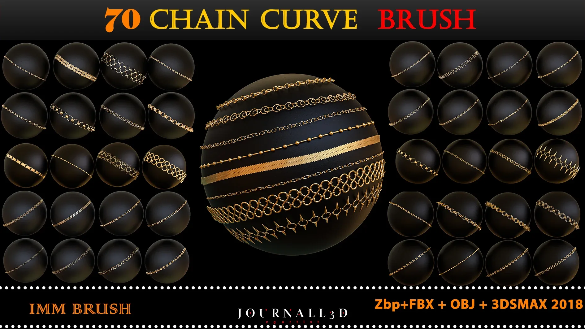 70 Chain Curve Brushes