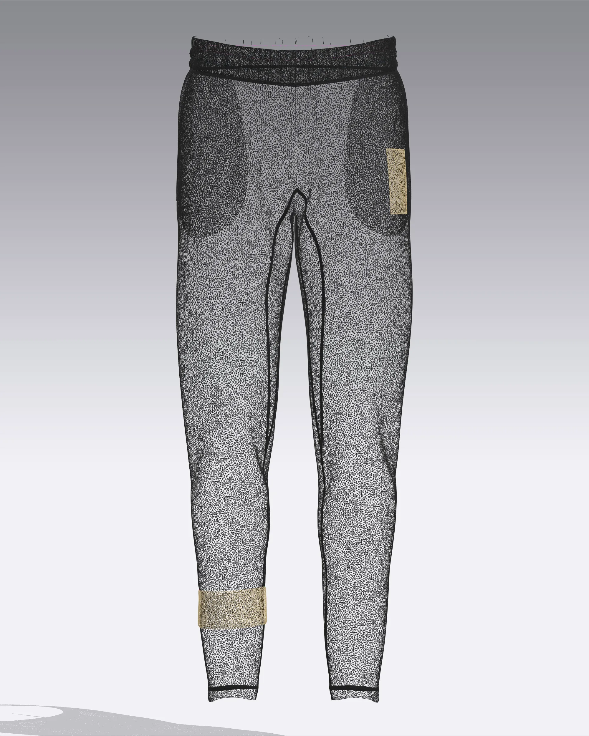 Mens Black And Gold Pant | Marvelous / Clo3d / obj / fbx