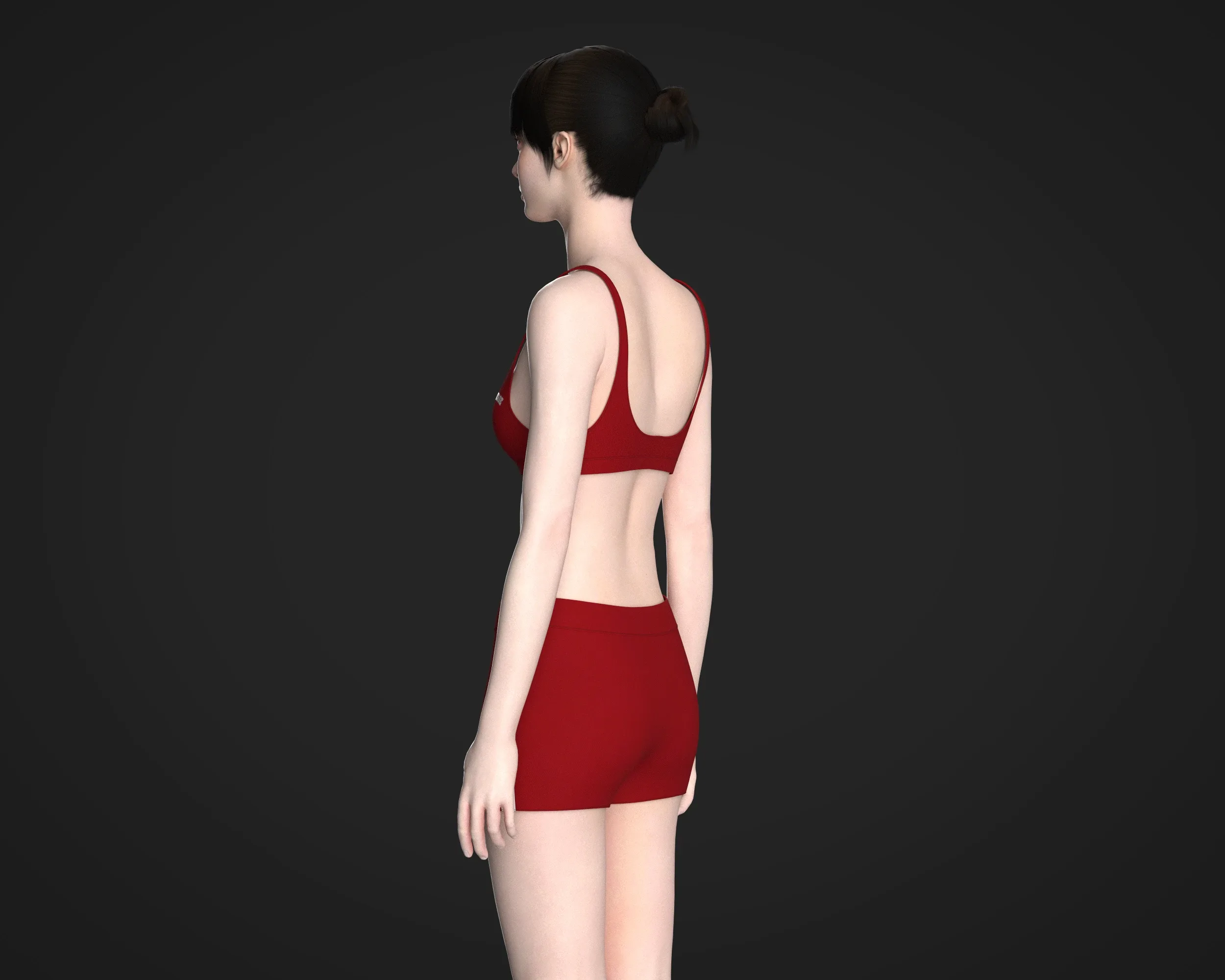 Ladies Bralette With Shorts | Marvelous / Clo3d / obj / fbx