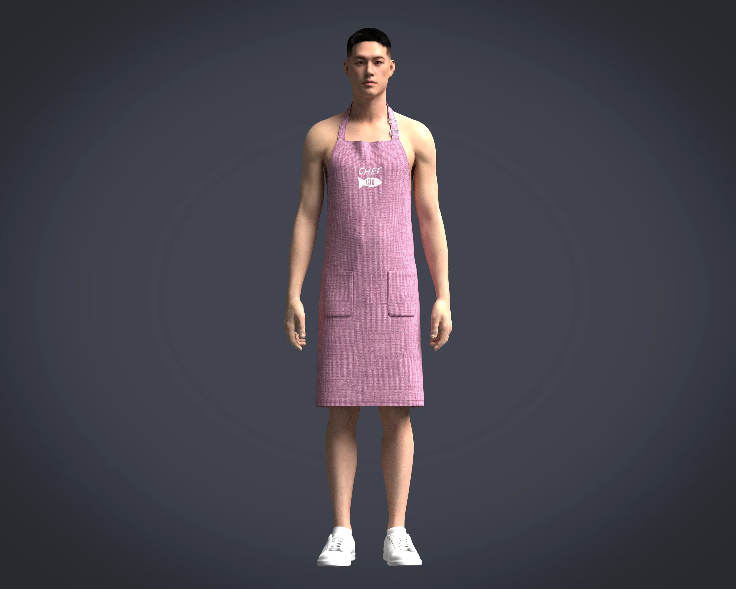 Apron Chef - V4 | Marvelous / Clo3d / obj / fbx