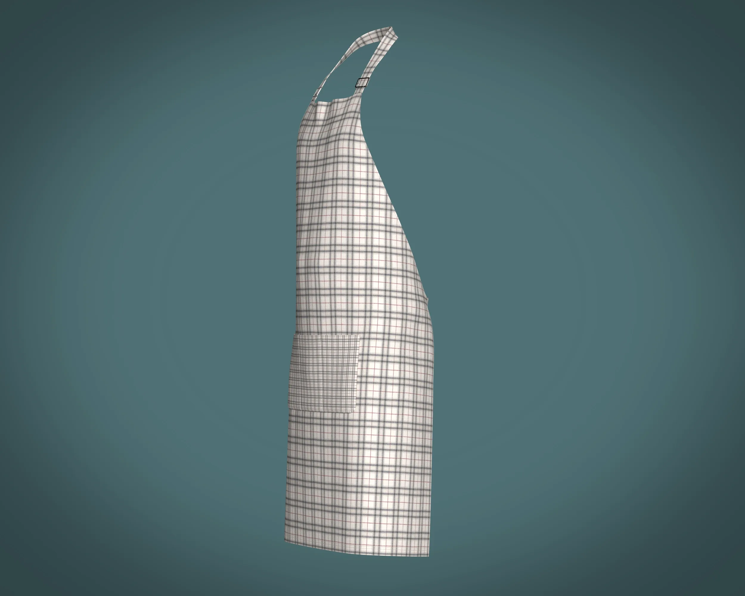 Apron - Checked V2 | Marvelous / Clo3d / obj / fbx