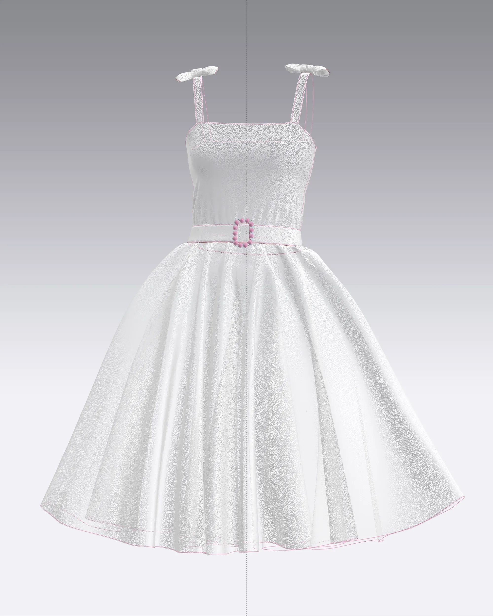 Barbie Dress - Barbie Logo | Marvelous / Clo3d / obj / fbx