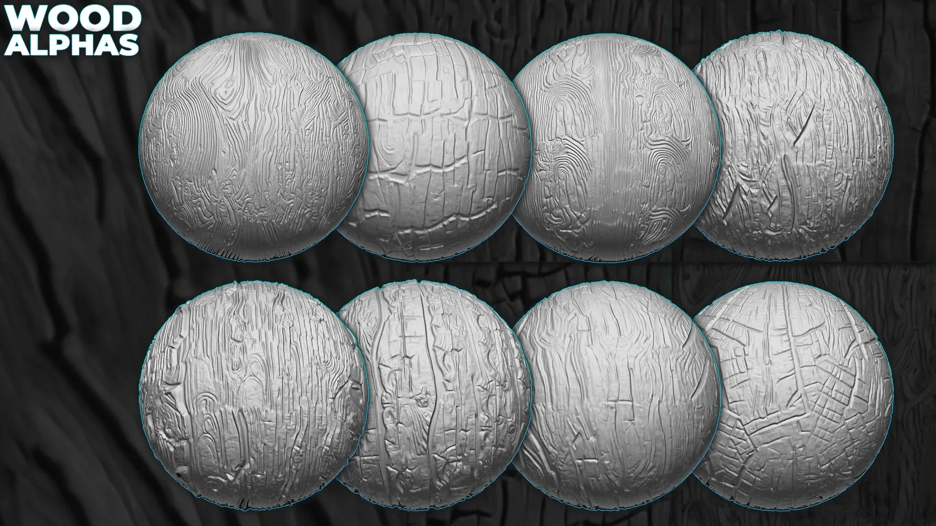 450+ Wood Displacement Map (Alphas) for ZBrush, Blender vol.11