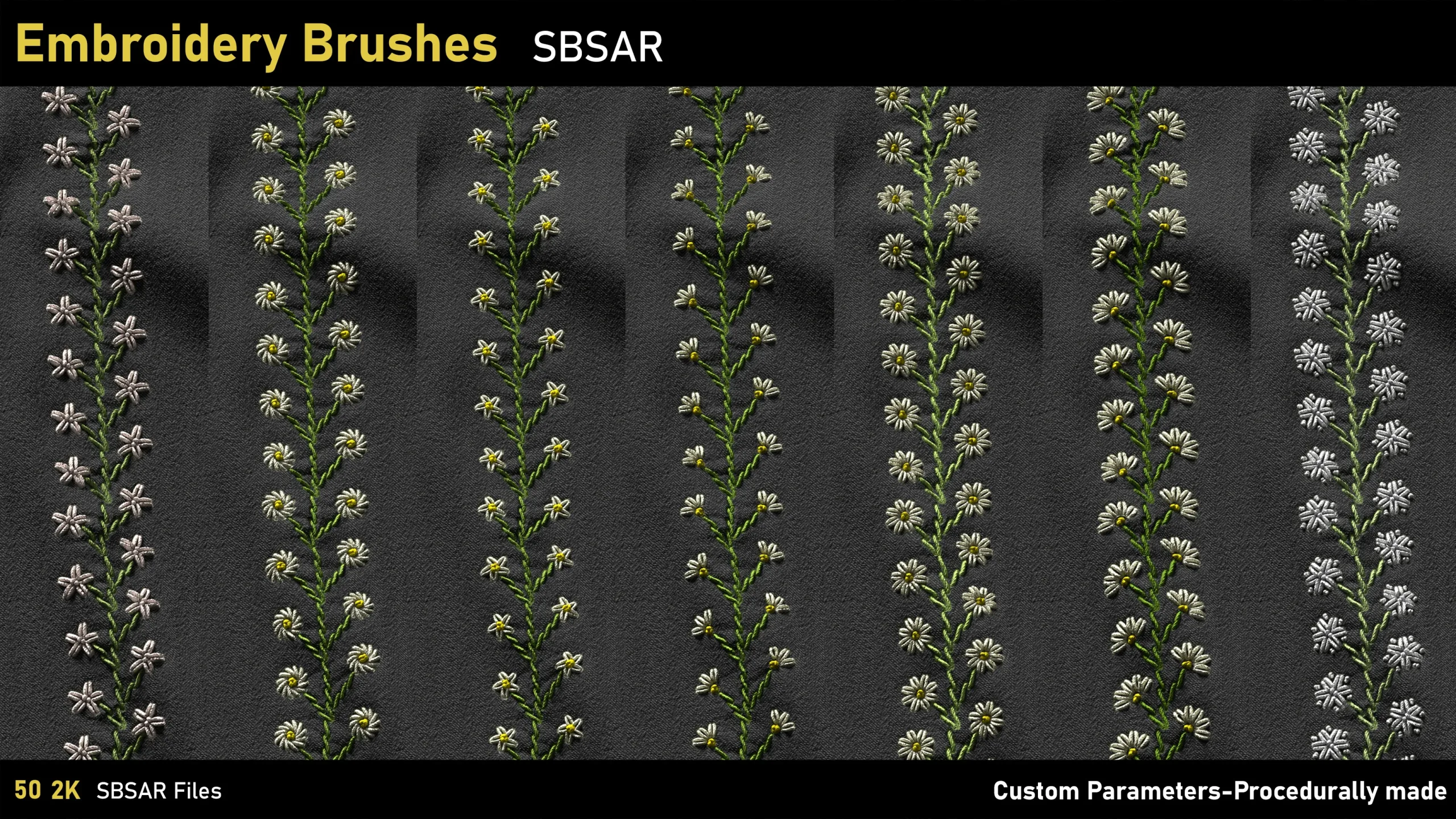 Embroidery Brushes-SBSAR