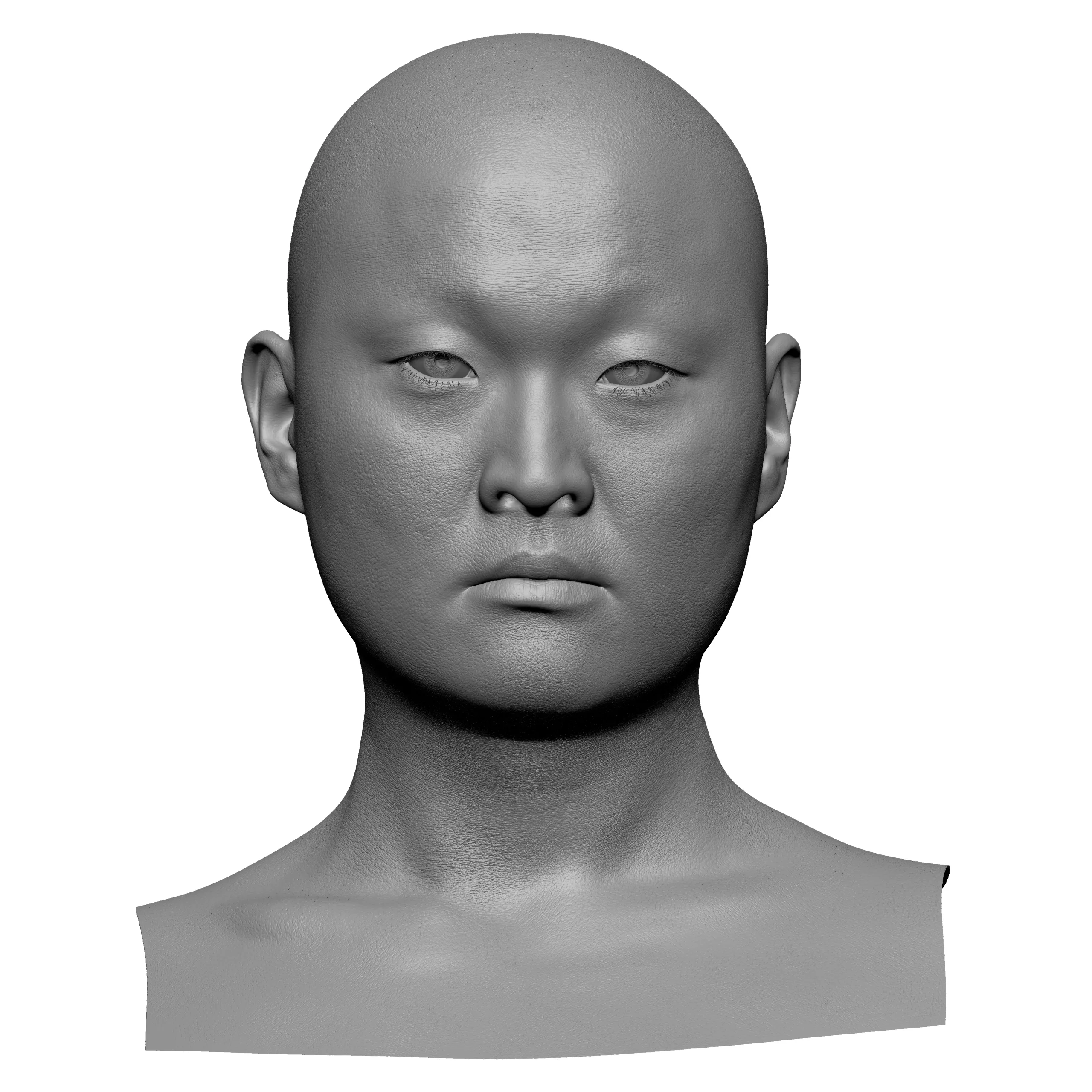 Retopologized 3D Head | Dokuro Konyo