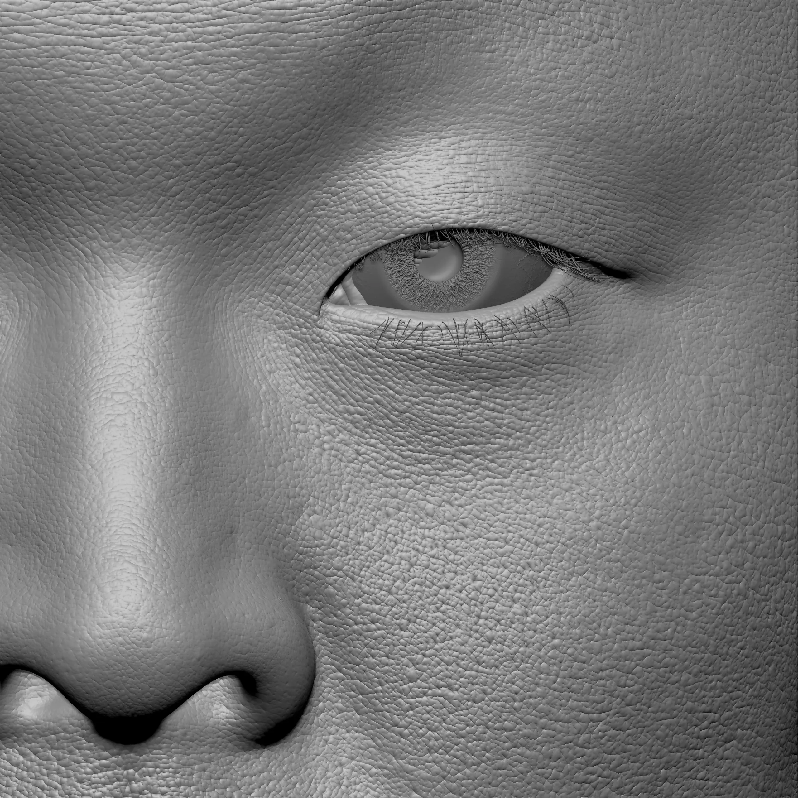 Retopologized 3D Head | Dokuro Konyo