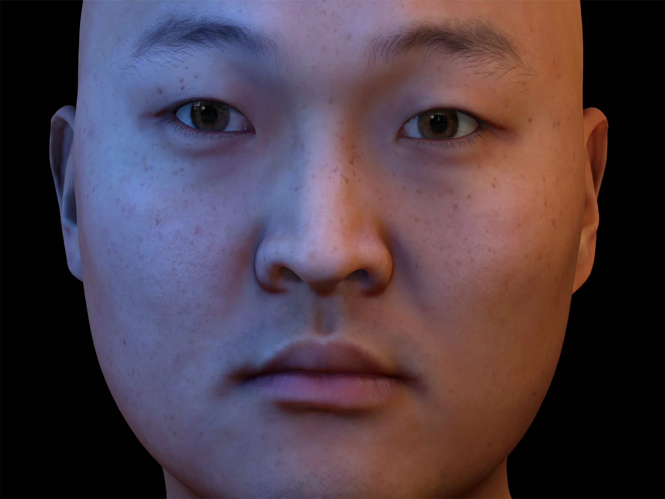 Retopologized 3D Head | Dokuro Konyo