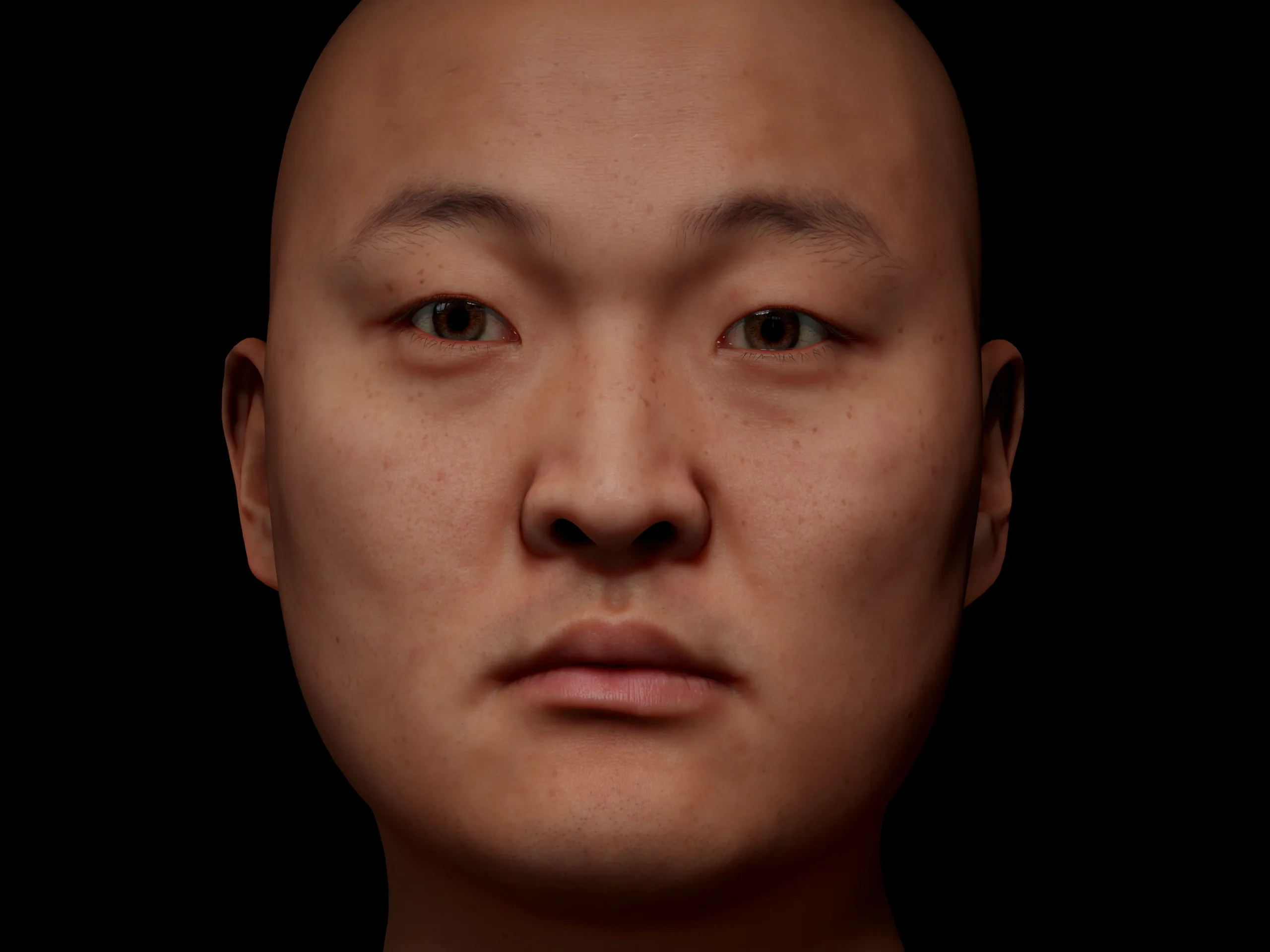 Retopologized 3D Head | Dokuro Konyo