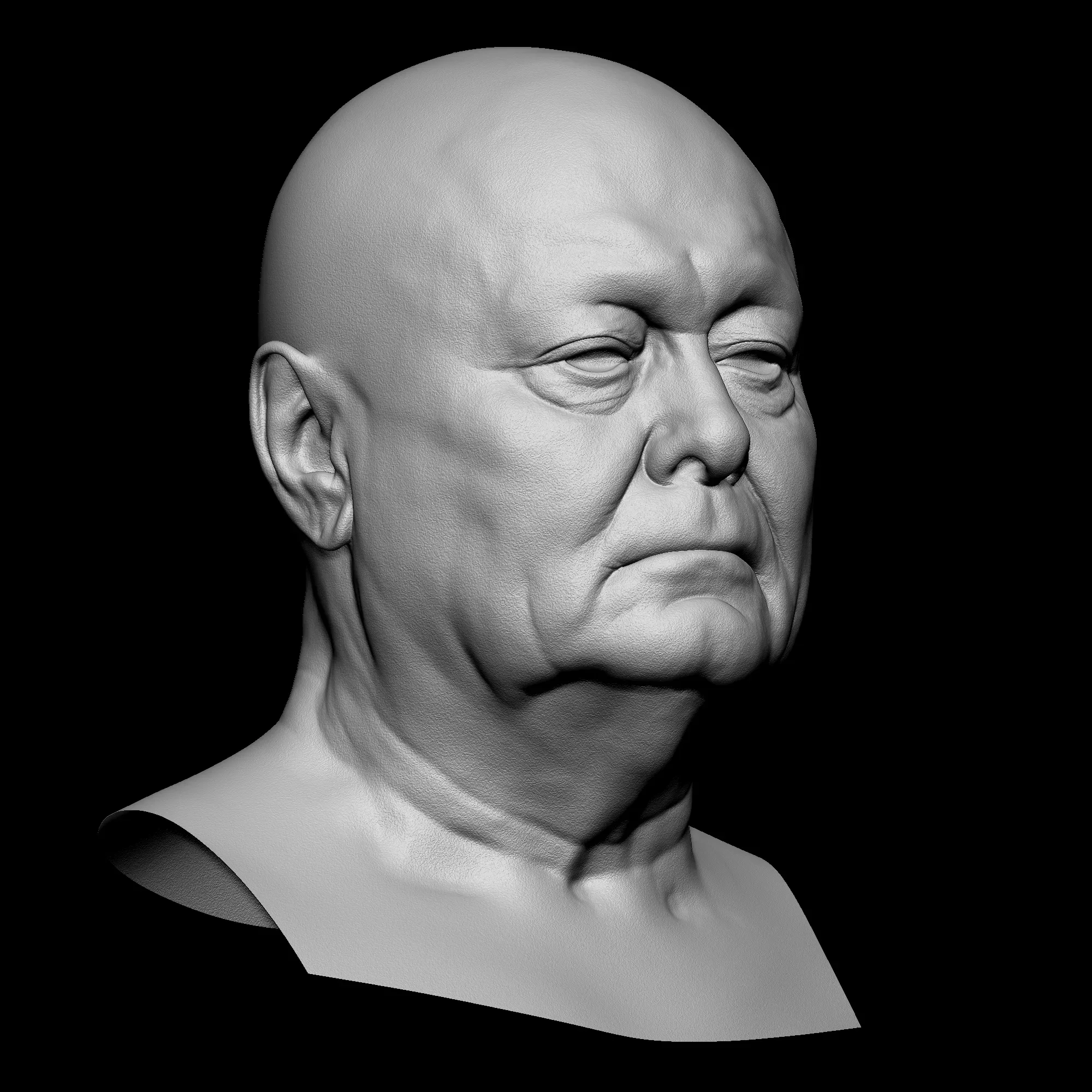 Retopologized 3D Head | Riley Evans