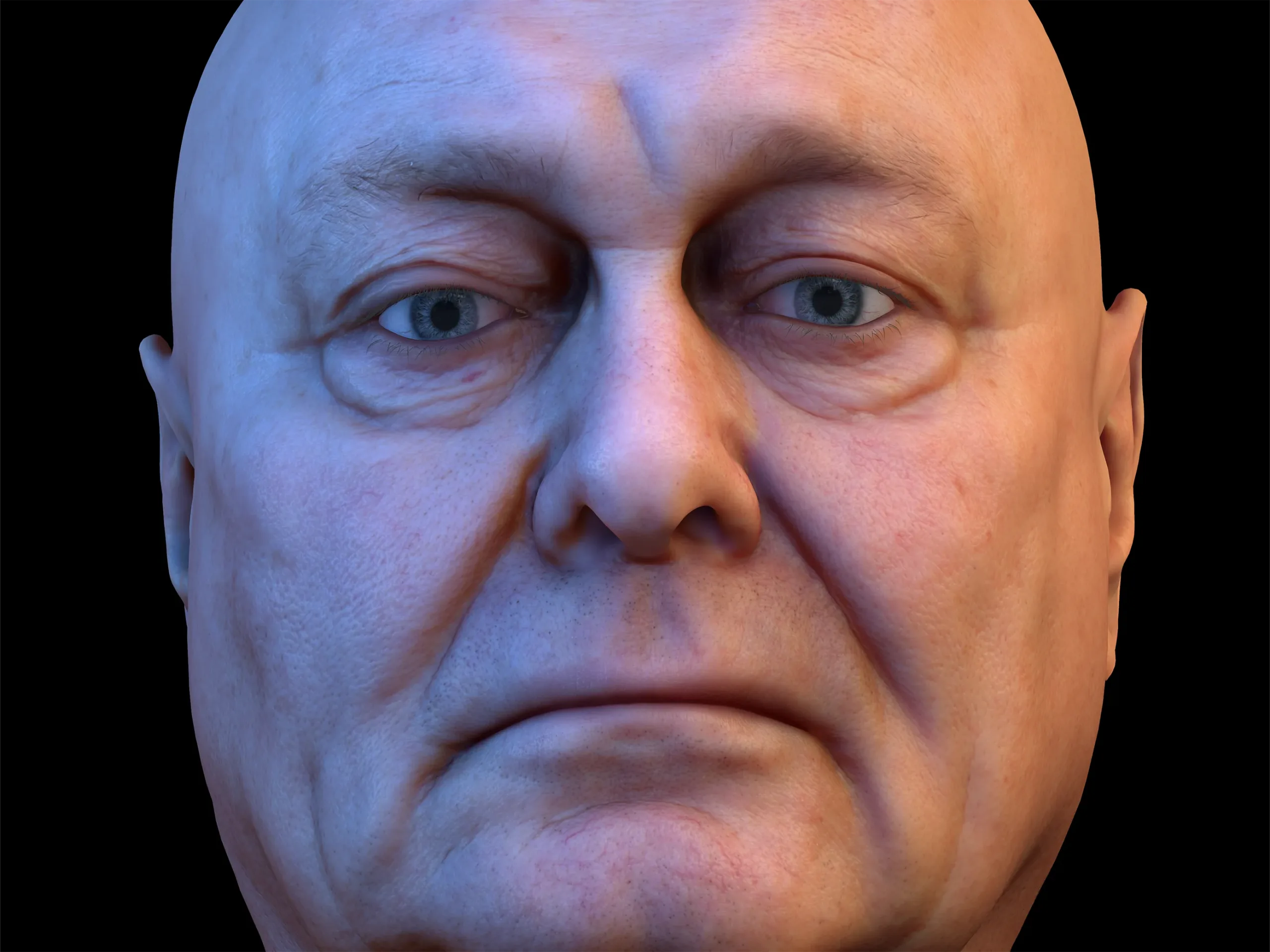 Retopologized 3D Head | Riley Evans