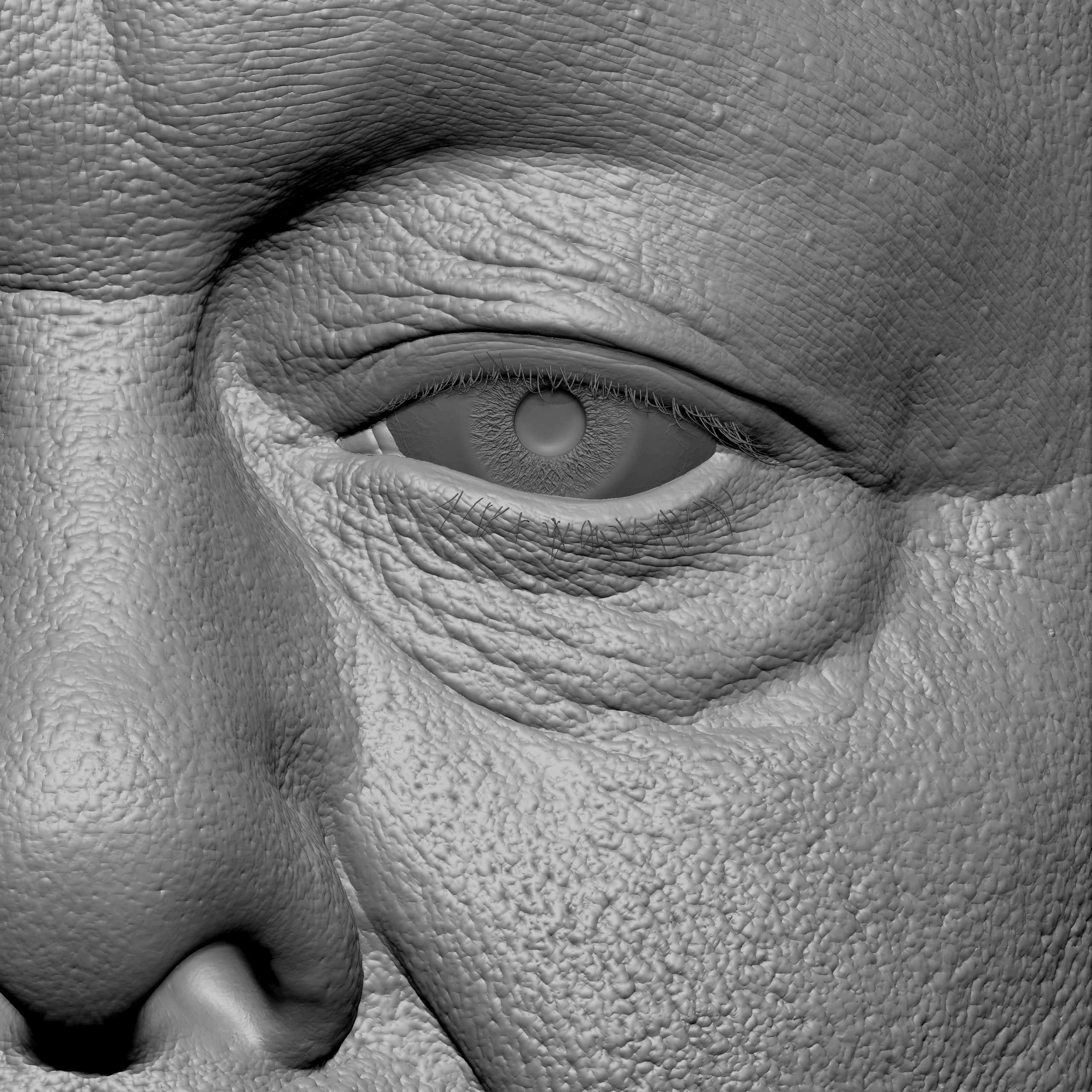 Retopologized 3D Head | Riley Evans