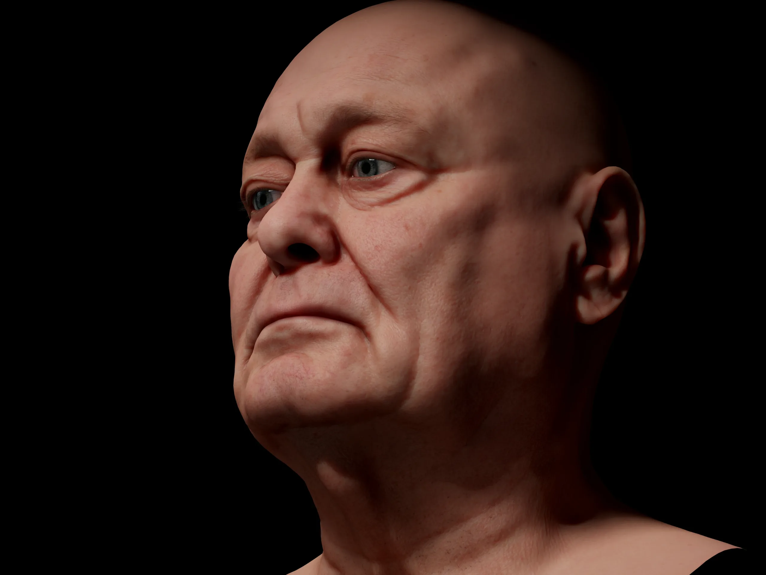 Retopologized 3D Head | Riley Evans