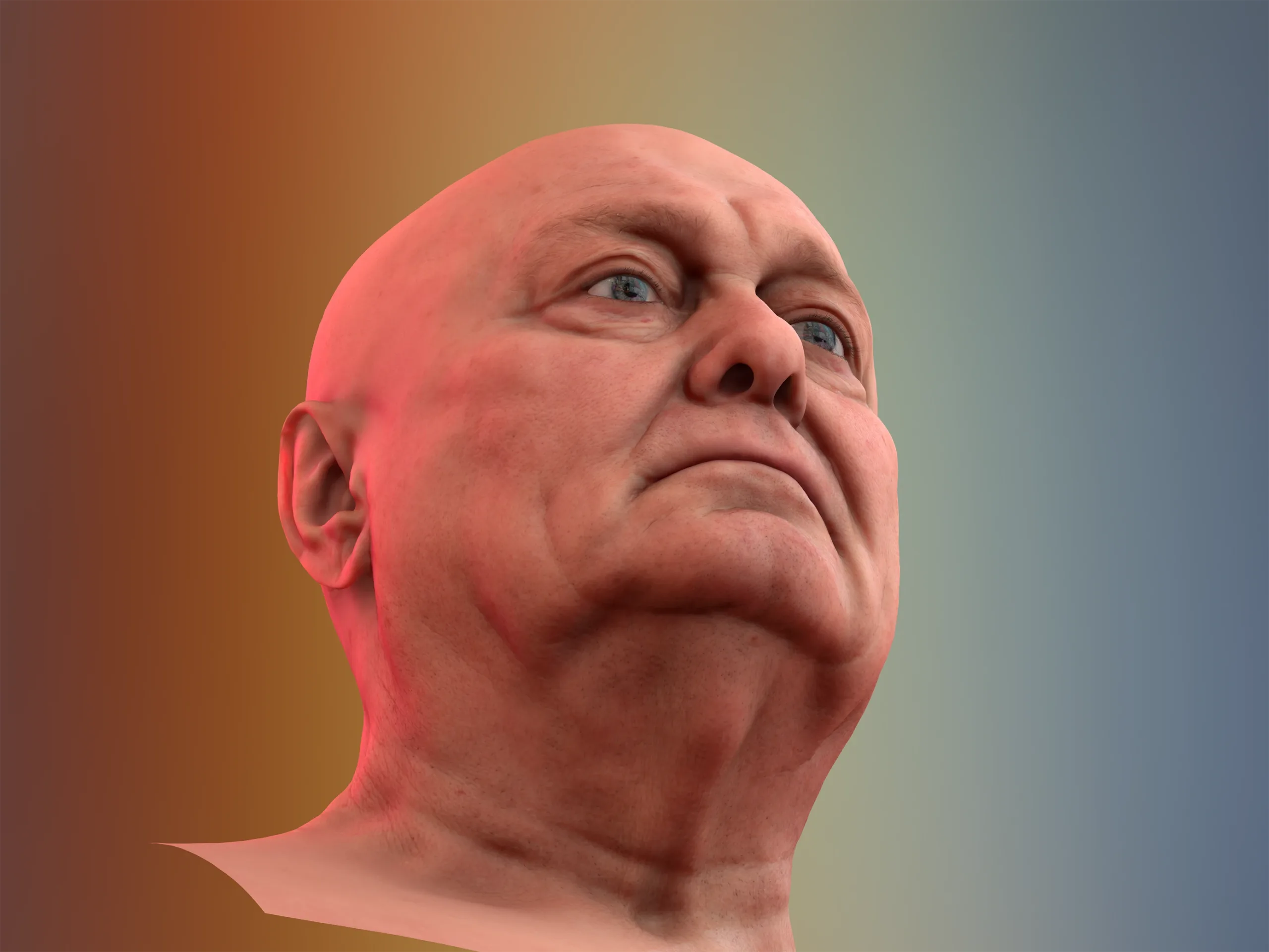 Retopologized 3D Head | Riley Evans