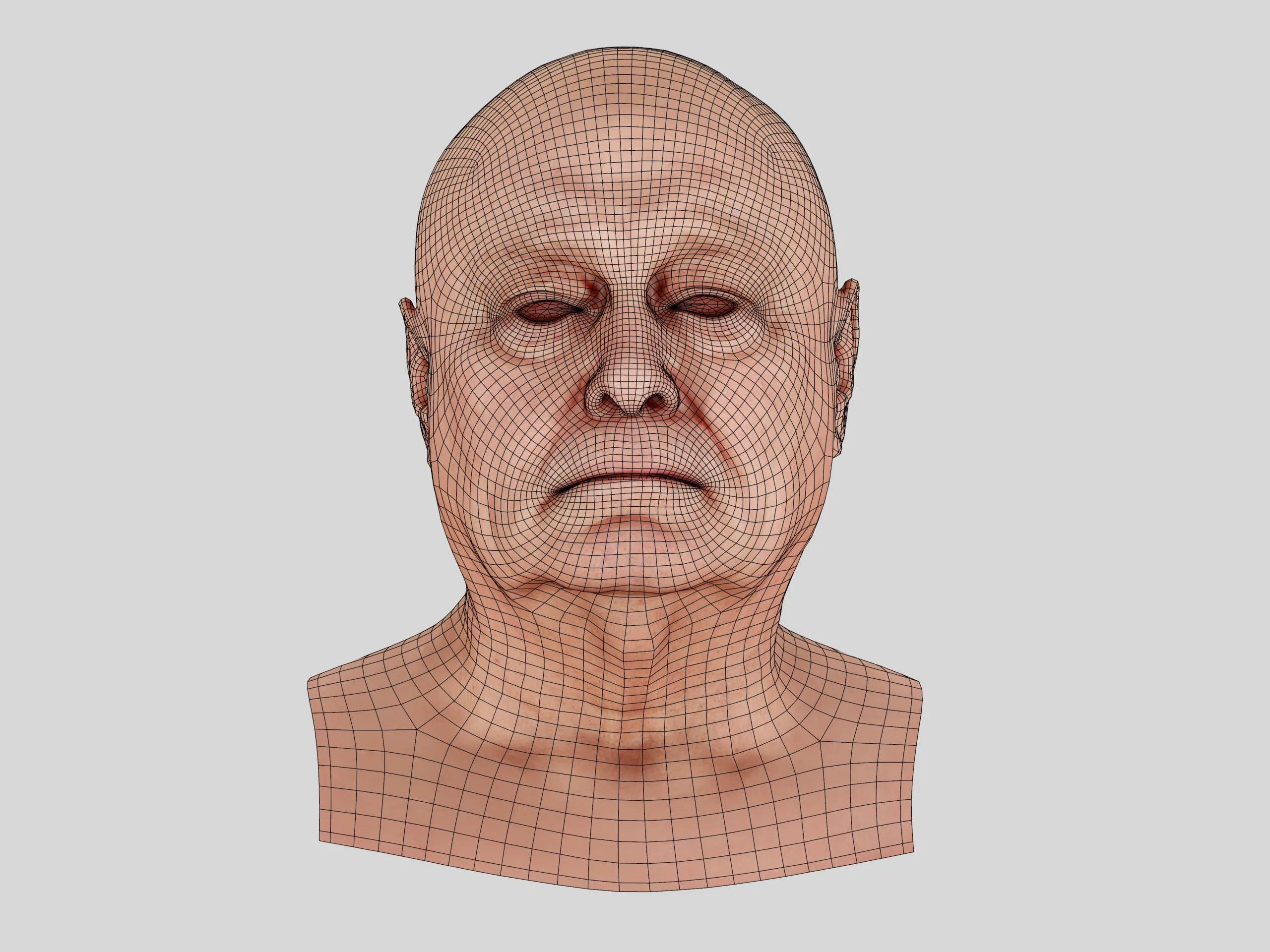 Retopologized 3D Head | Riley Evans