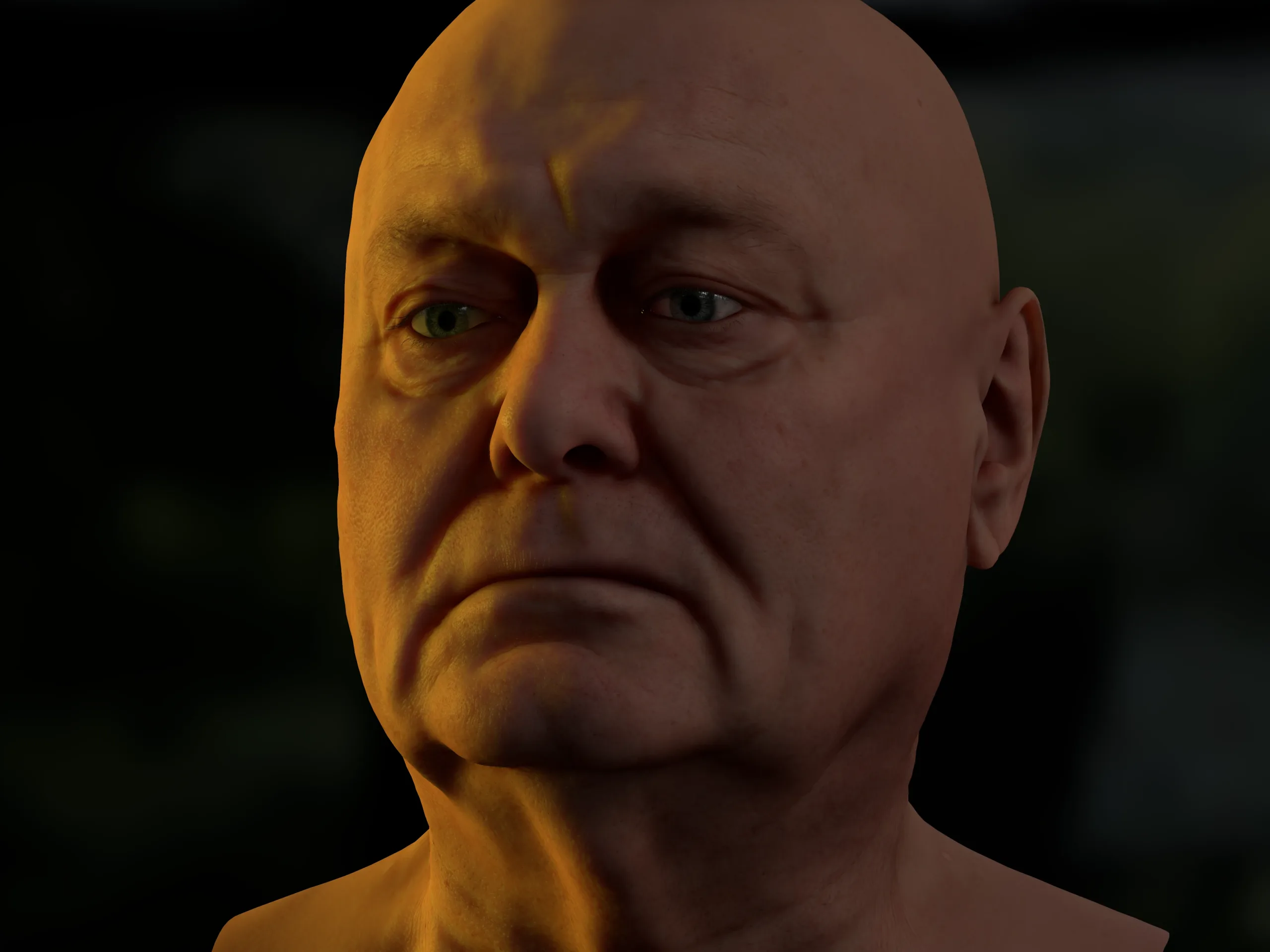 Retopologized 3D Head | Riley Evans