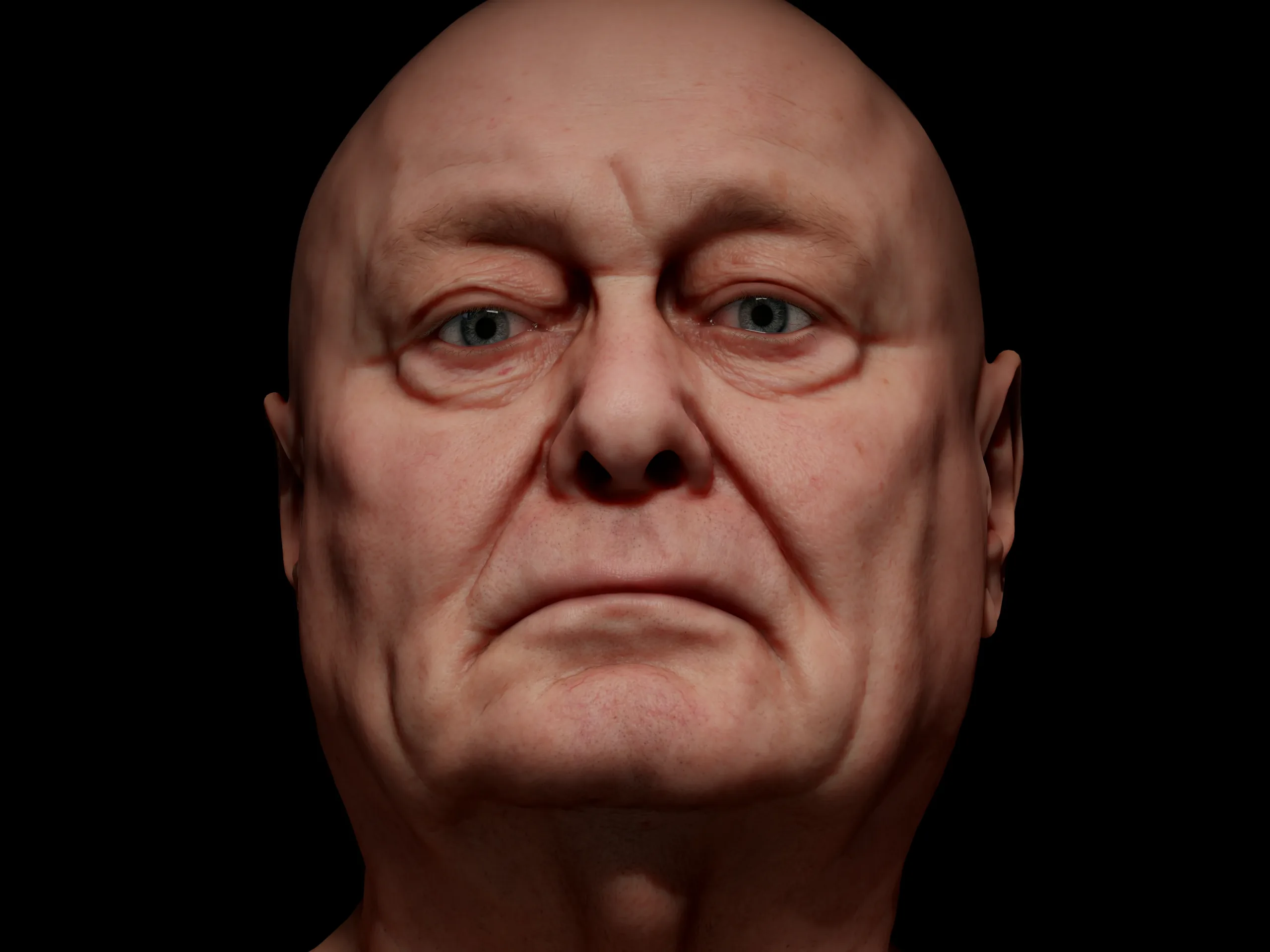 Retopologized 3D Head | Riley Evans