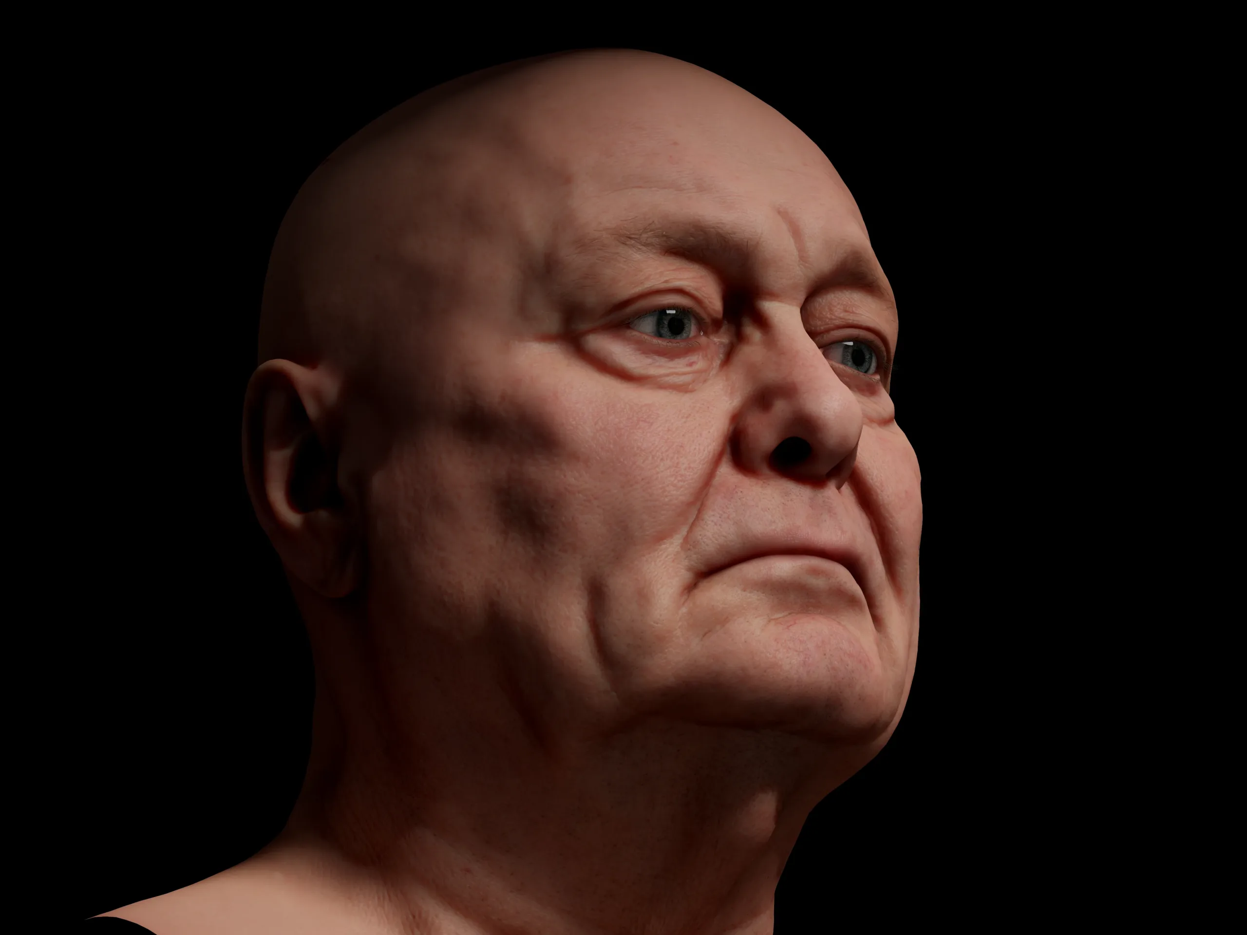 Retopologized 3D Head | Riley Evans