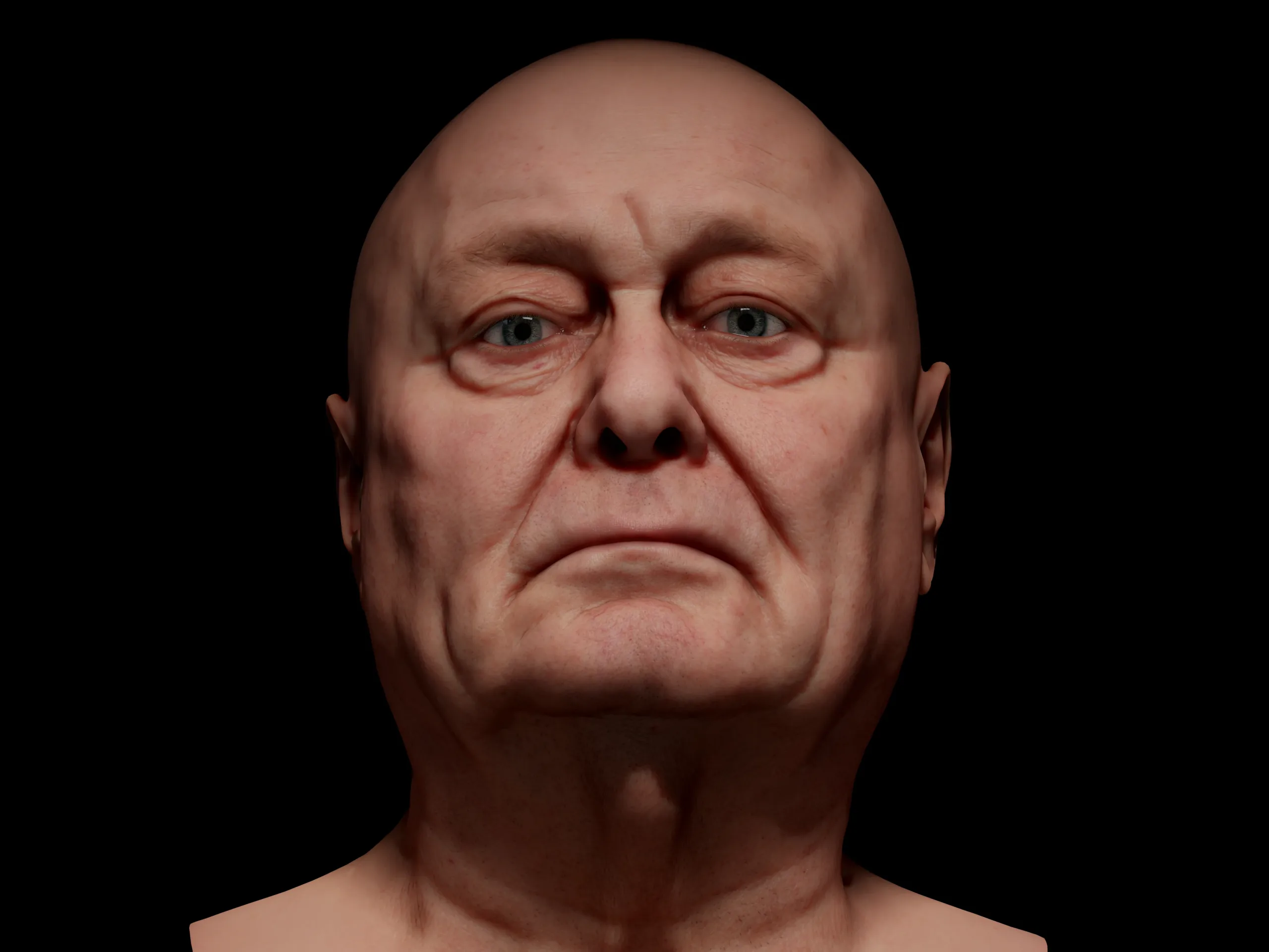 Retopologized 3D Head | Riley Evans