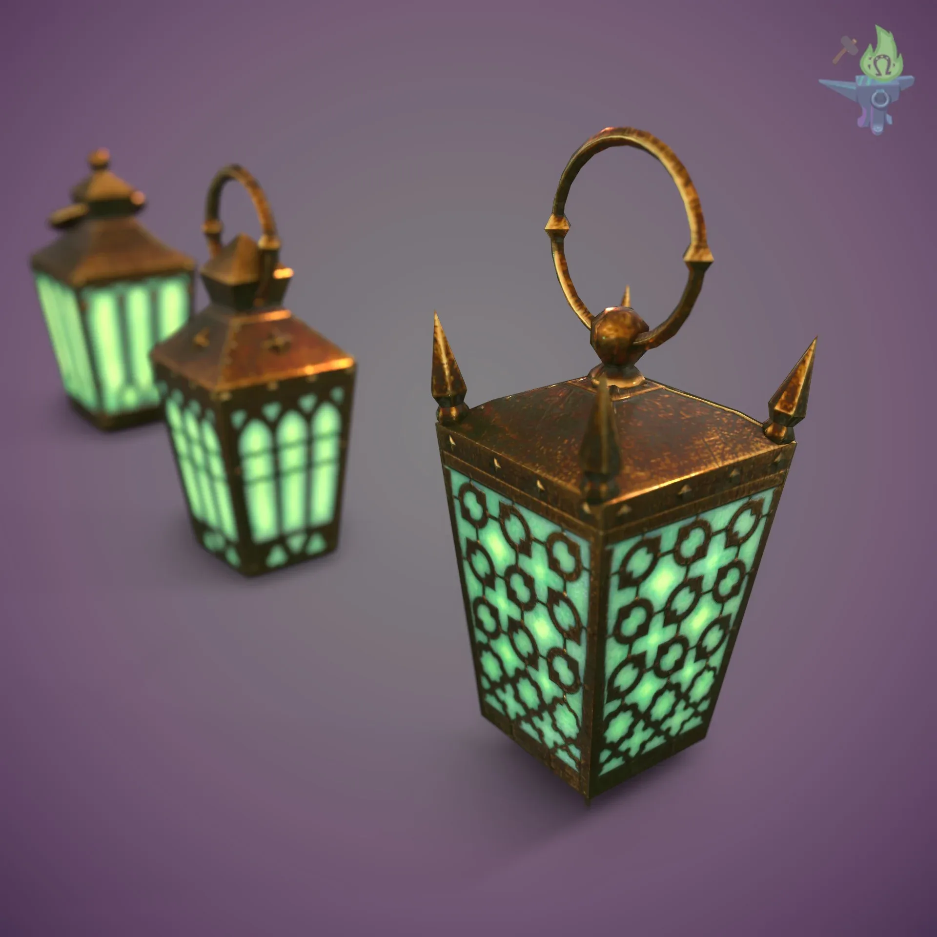 6 Hand Lanterns Set