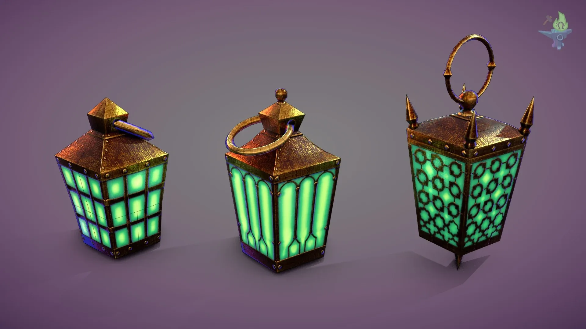 6 Hand Lanterns Set