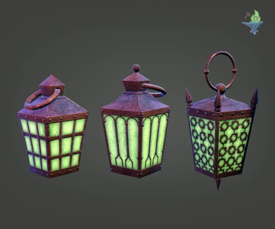 6 Hand Lanterns Set