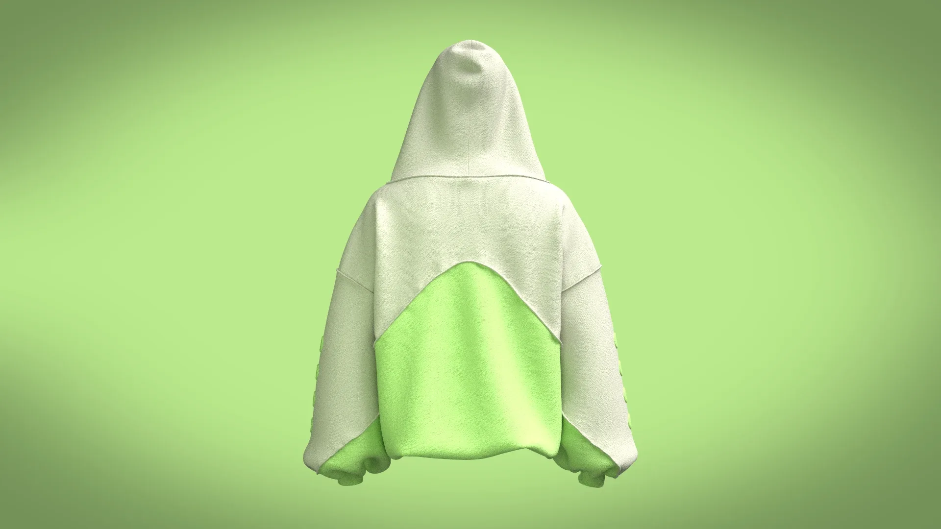 Unisex Crewneck Long Sleeve Hoodie | Marvelous / Clo3d / obj / fbx