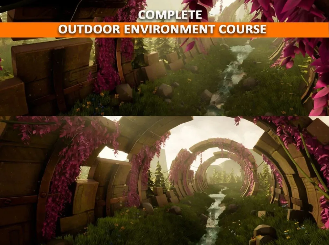 How to Make a Stylized Outdoor Environment from Start to Finish