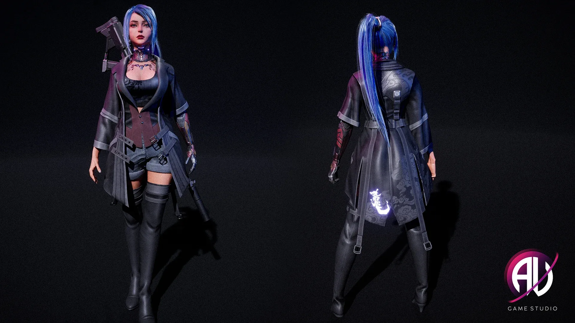 Cyberpunk Real-time Female - Evelynn V4