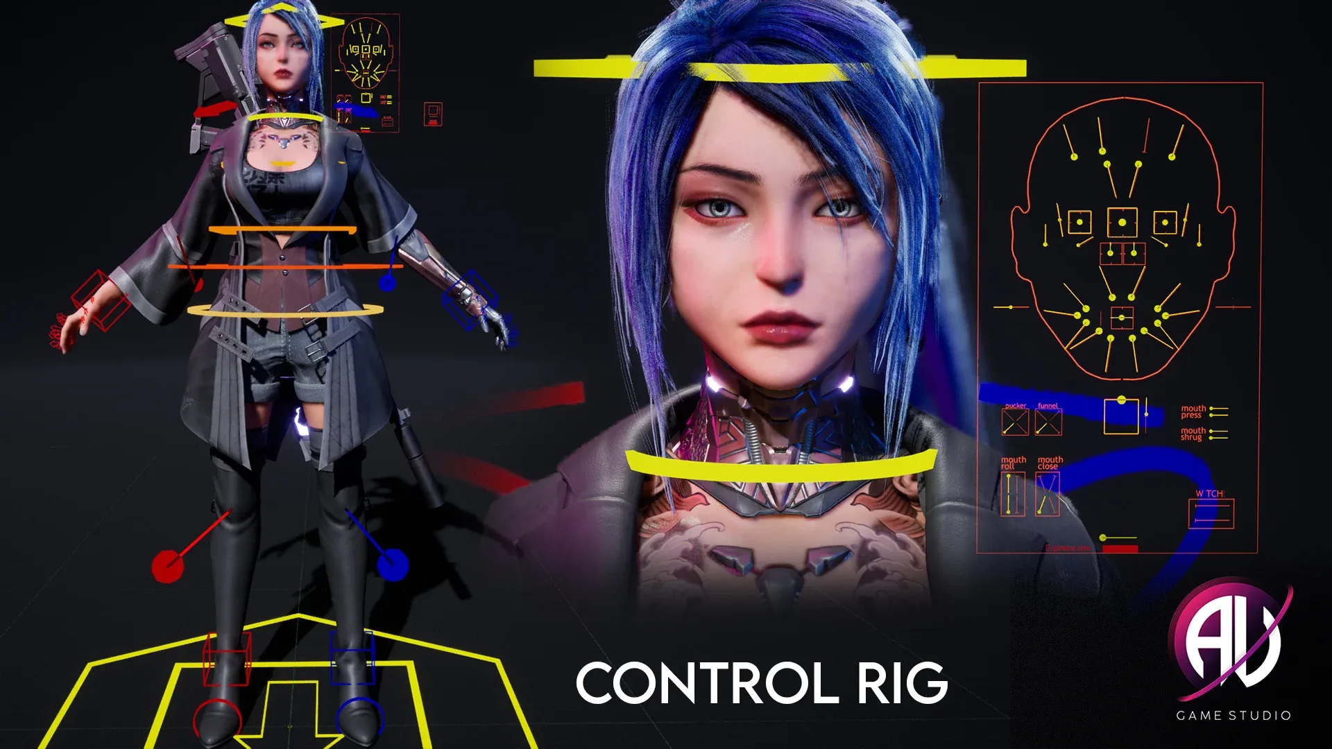 Cyberpunk Real-time Female - Evelynn V4